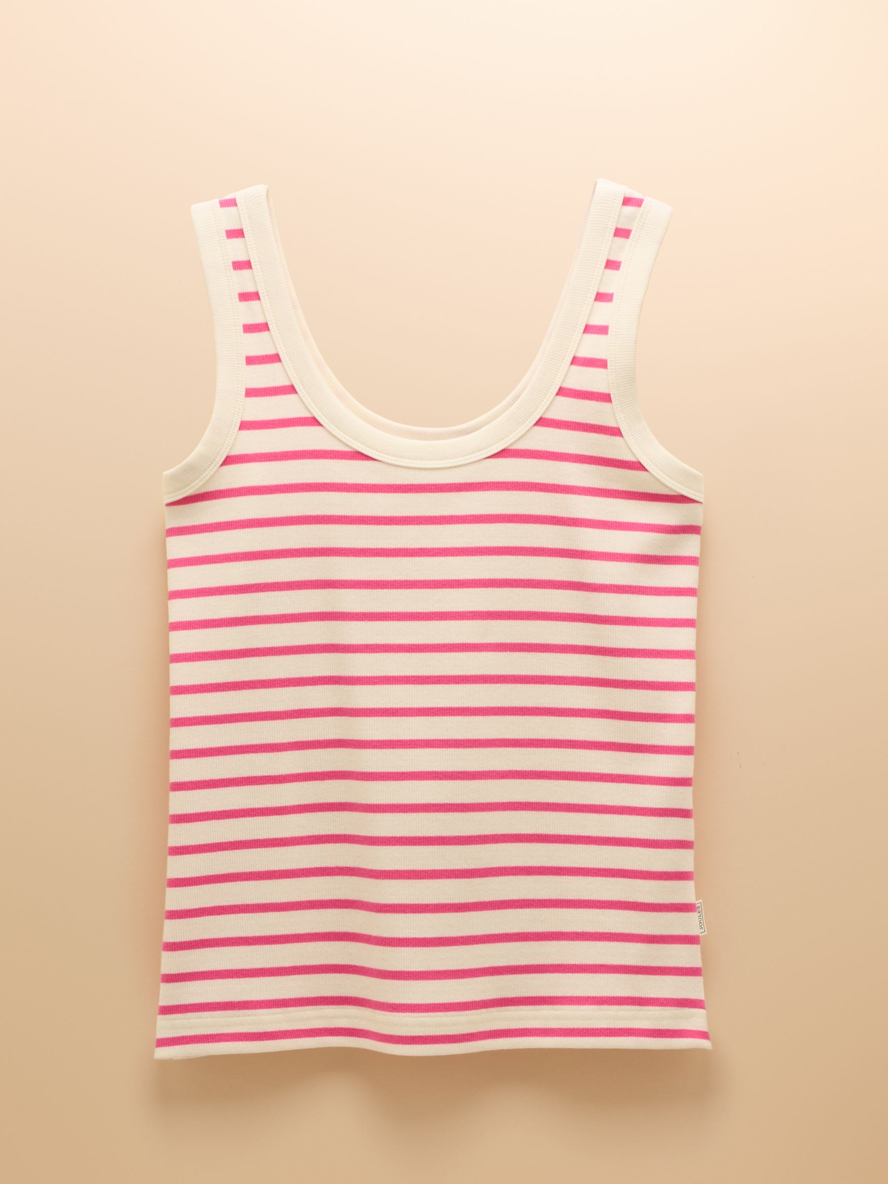 Sofia Pink Stripe Ribbed Vest - Image 8 of 8