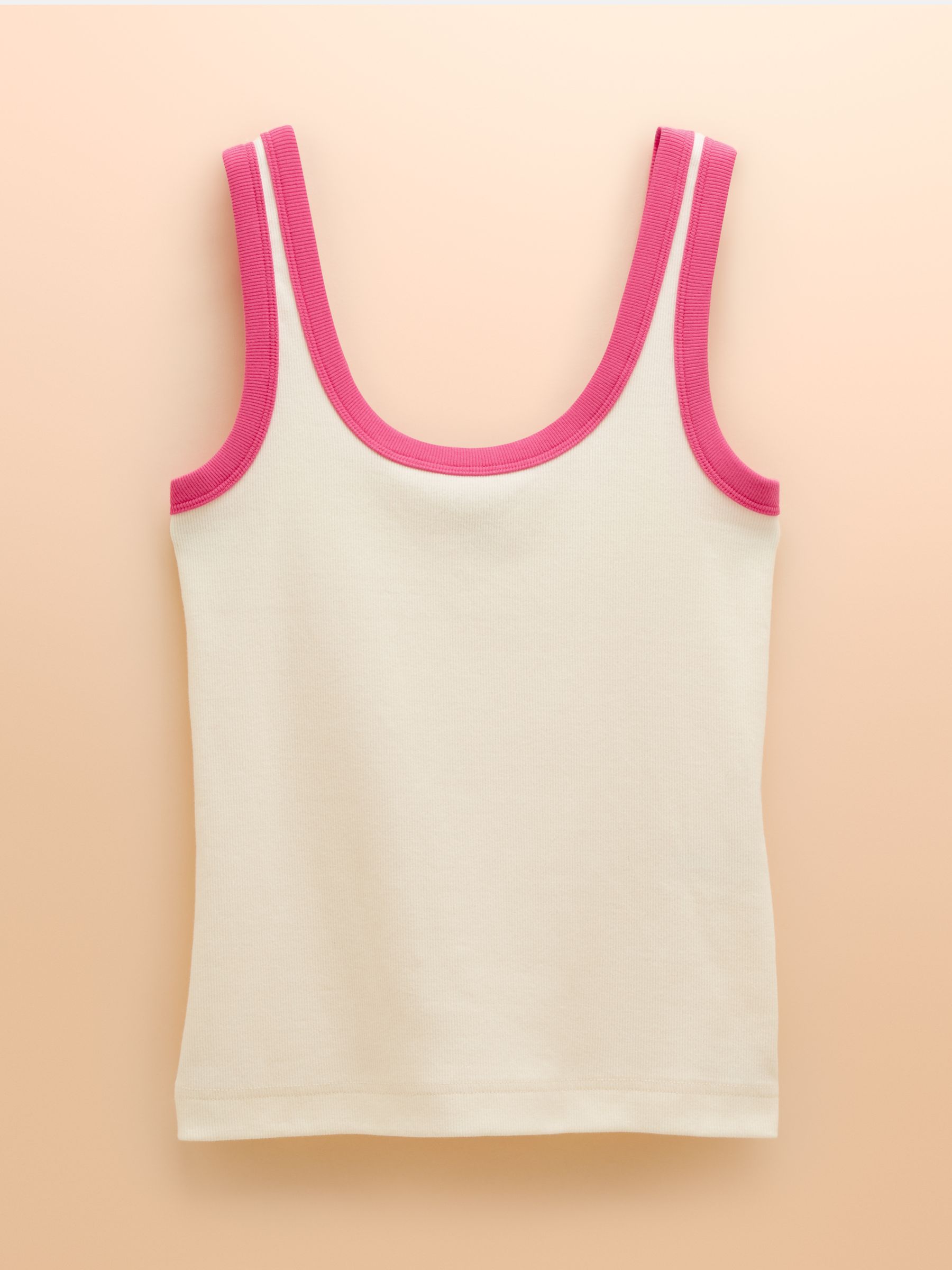 Sofia Cream Ribbed Vest - Image 7 of 7