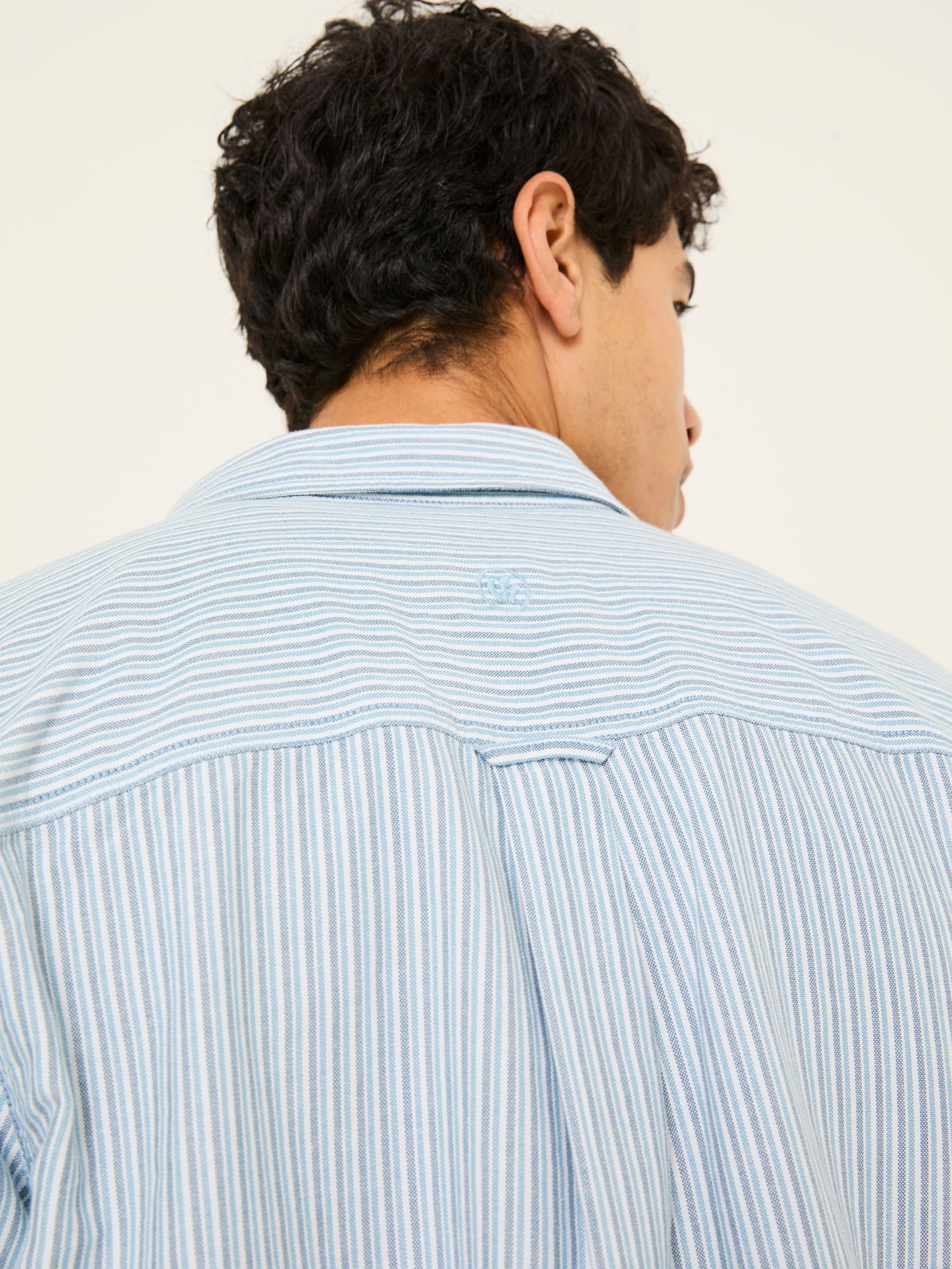 Mill Pale Blue Long Sleeve Stripe Shirt - Image 4 of 5