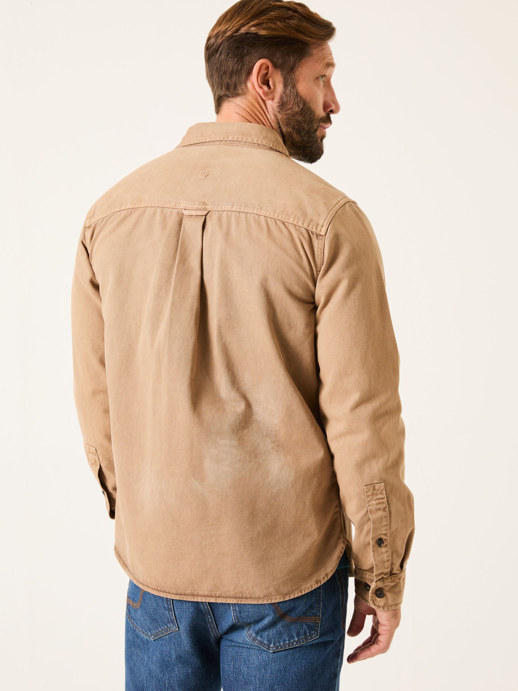Filey Brown Long Sleeve Plain Shirt - Image 3 of 7