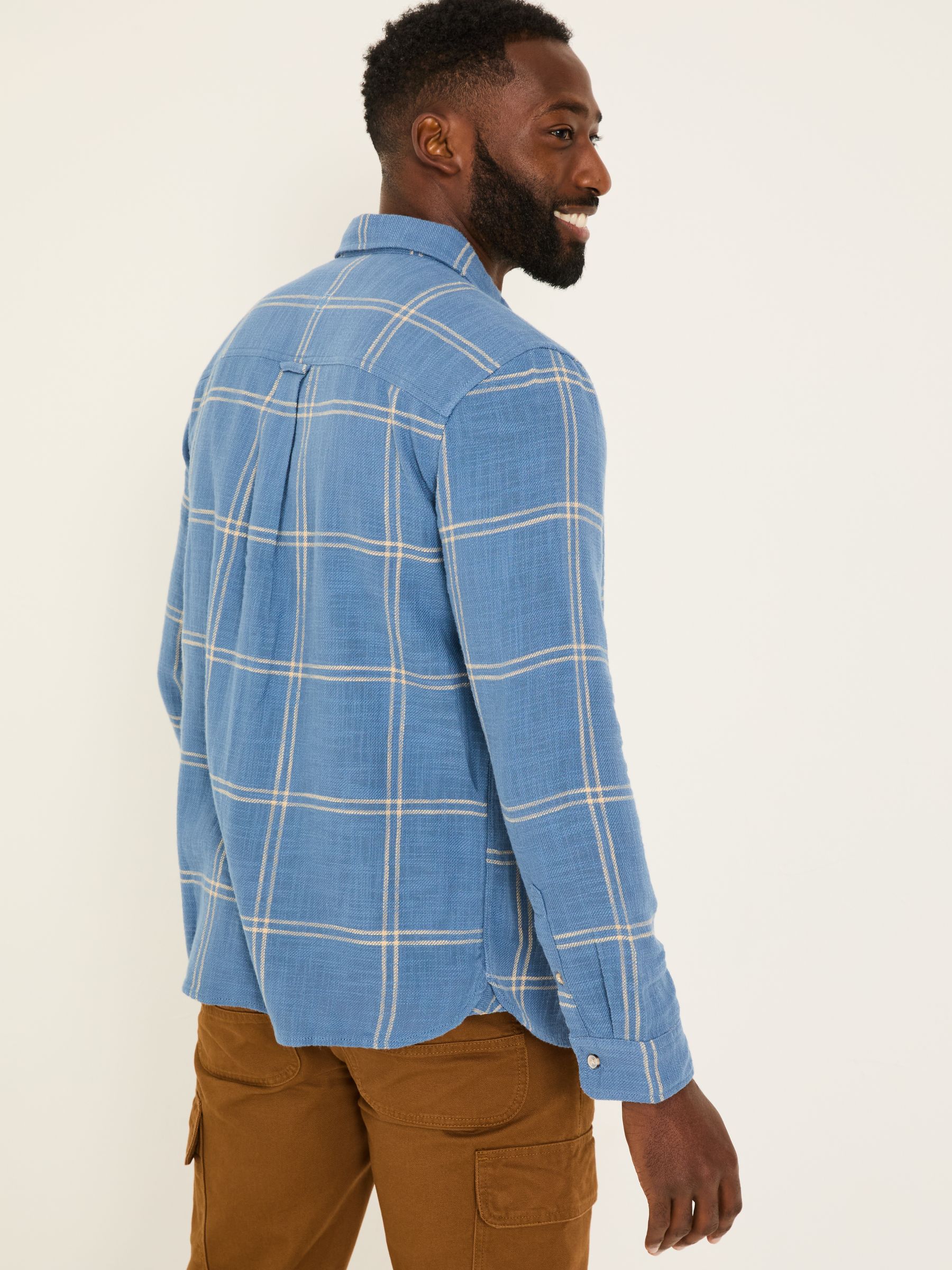 Wells Blue Long Sleeve Check Shirt - Image 2 of 5