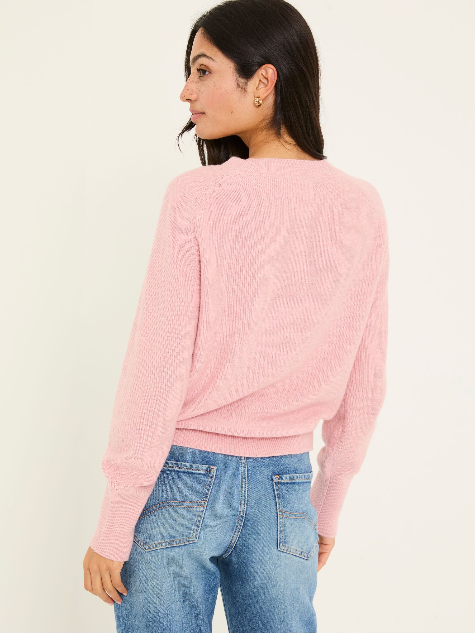 Mid Pink Selah Knitted Button Front Cardigan - Image 2 of 11