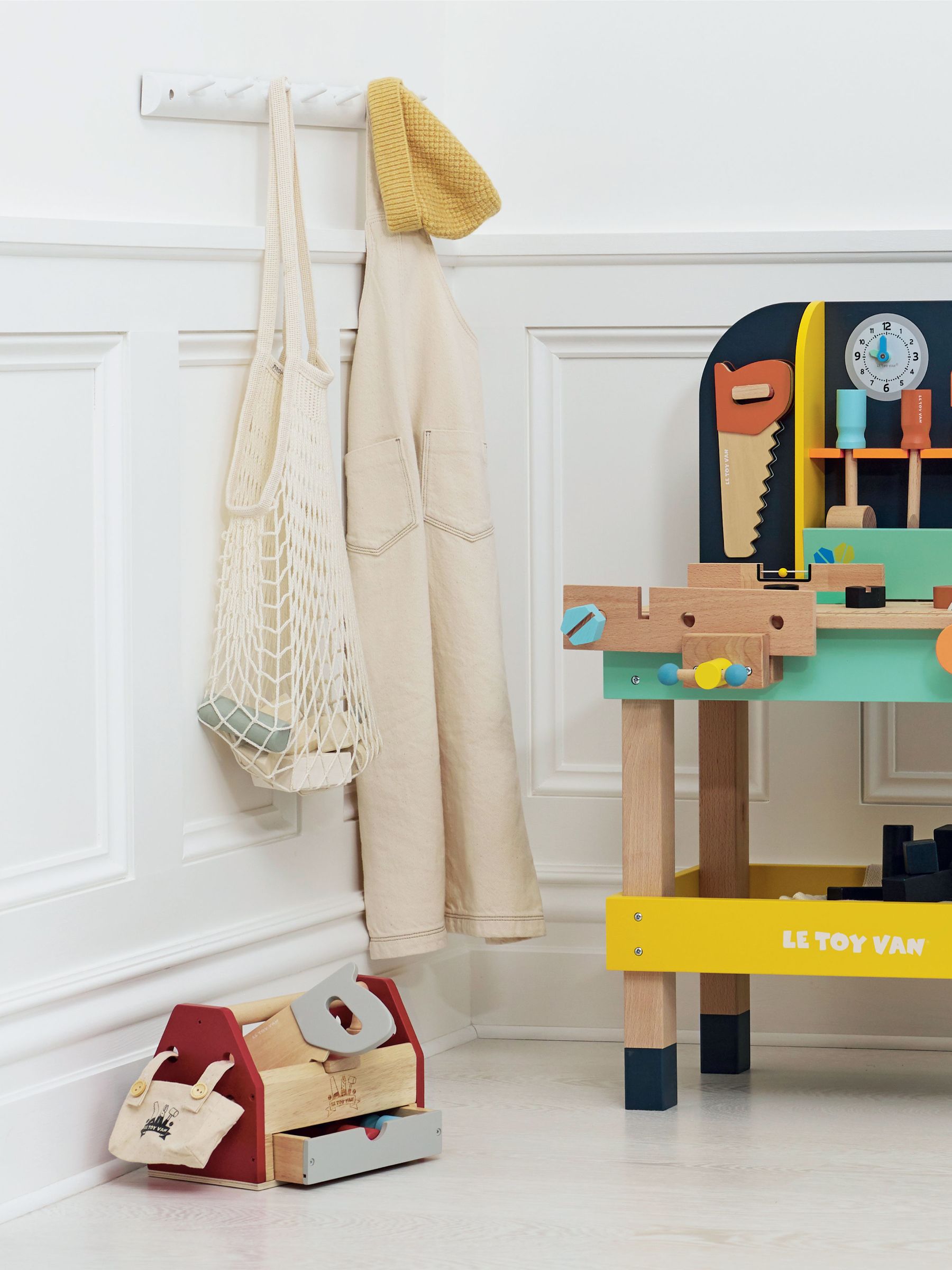No Colour Tool Box and Wooden Tools - Image 2 of 2