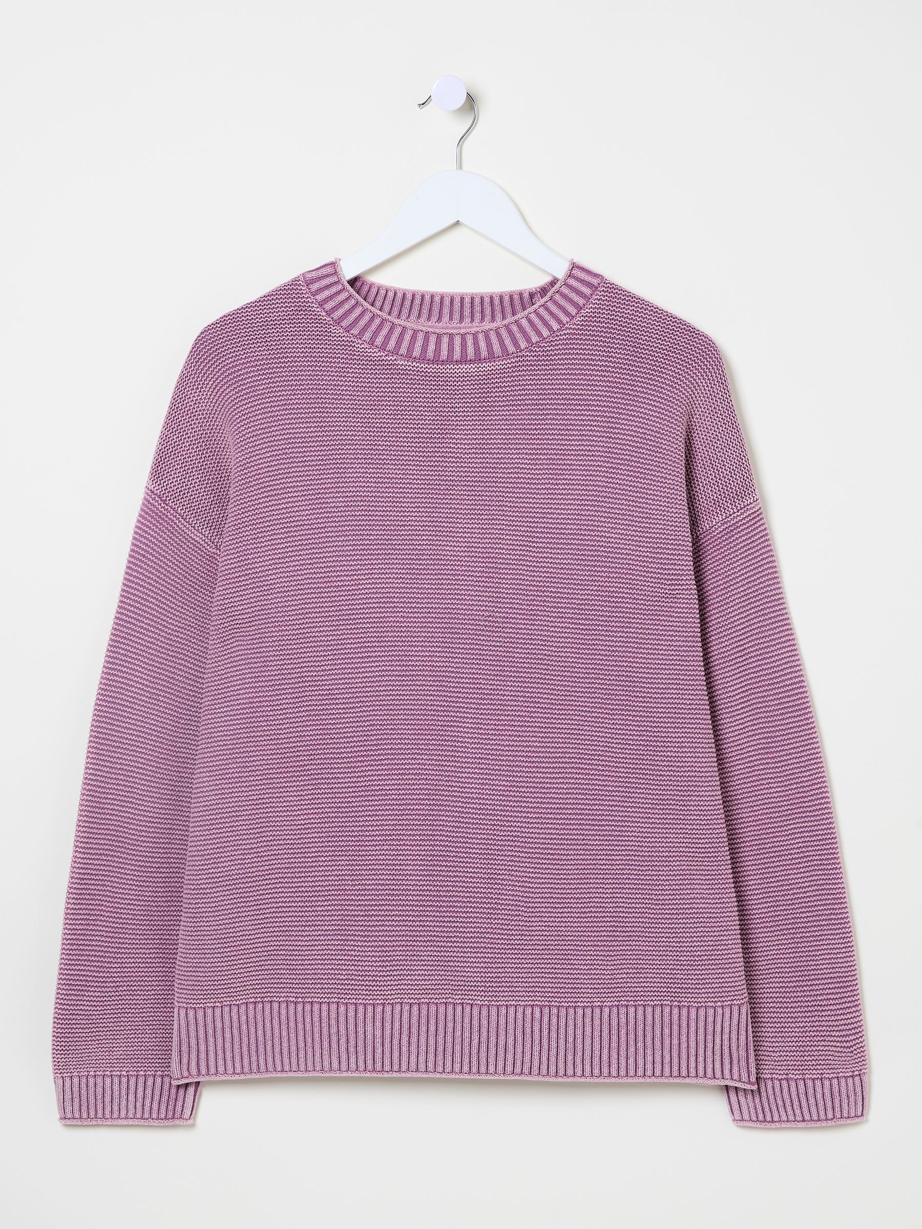 Elia Dusky Purple Laundered Knitted Jumper - Image 6 of 6