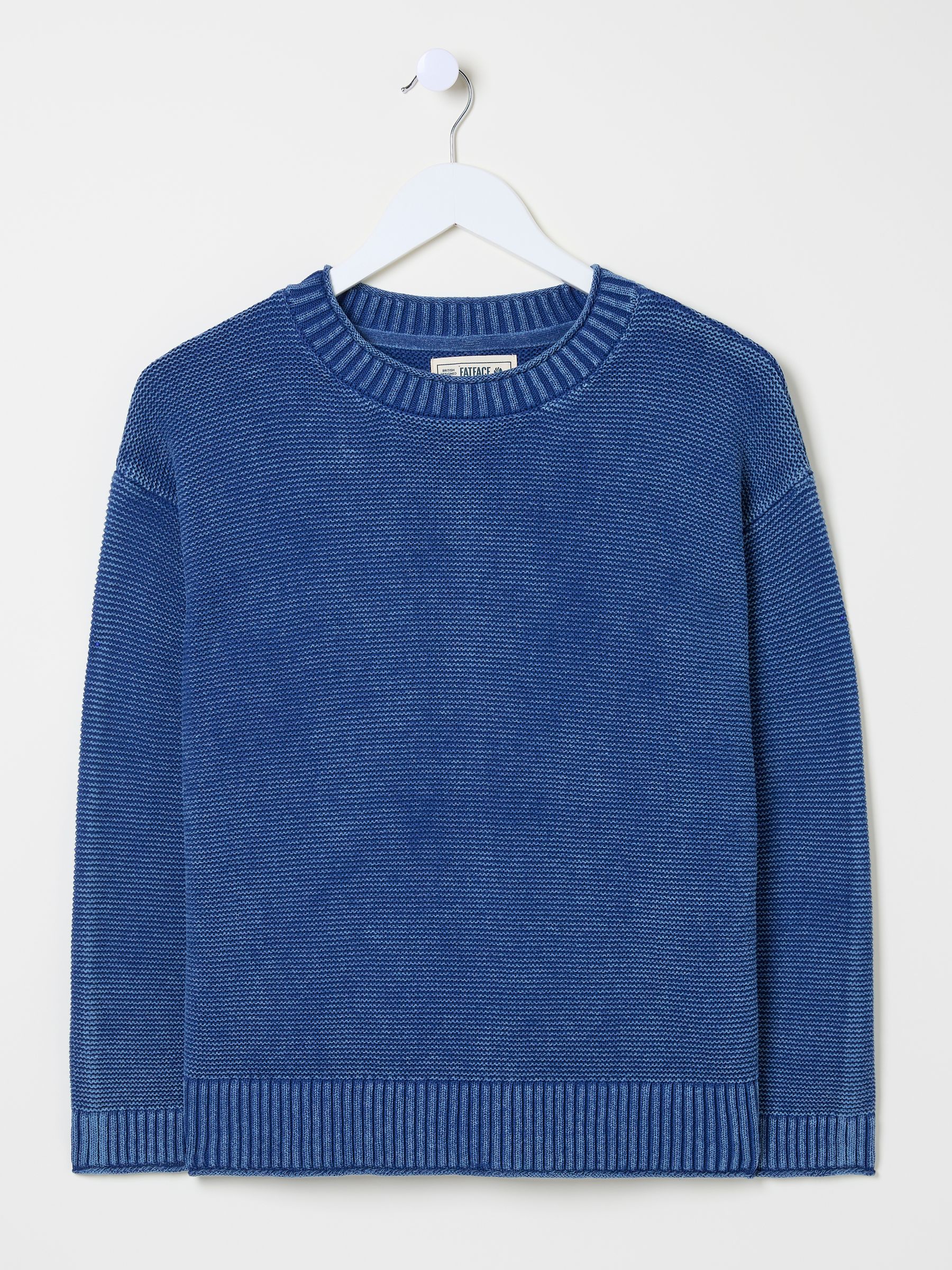 Elia Ink Blue Laundered Knitted Jumper - Image 10 of 10