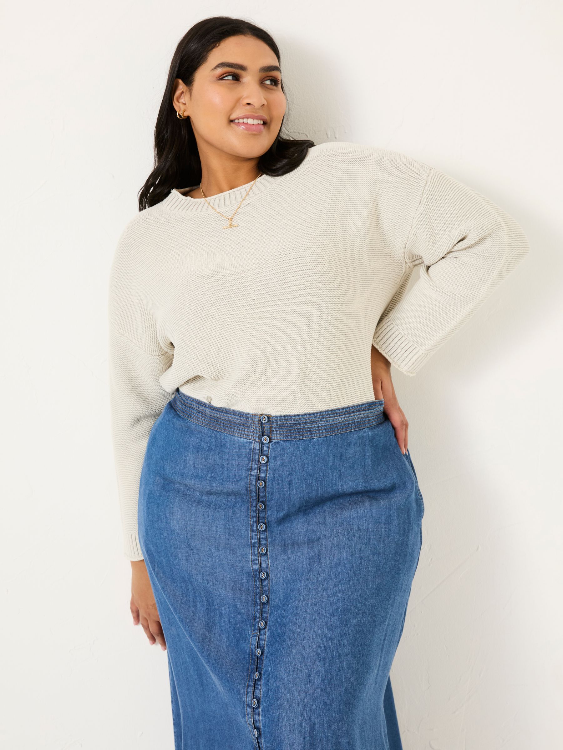 Elia Stone Laundered Knitted Jumper - Image 6 of 10