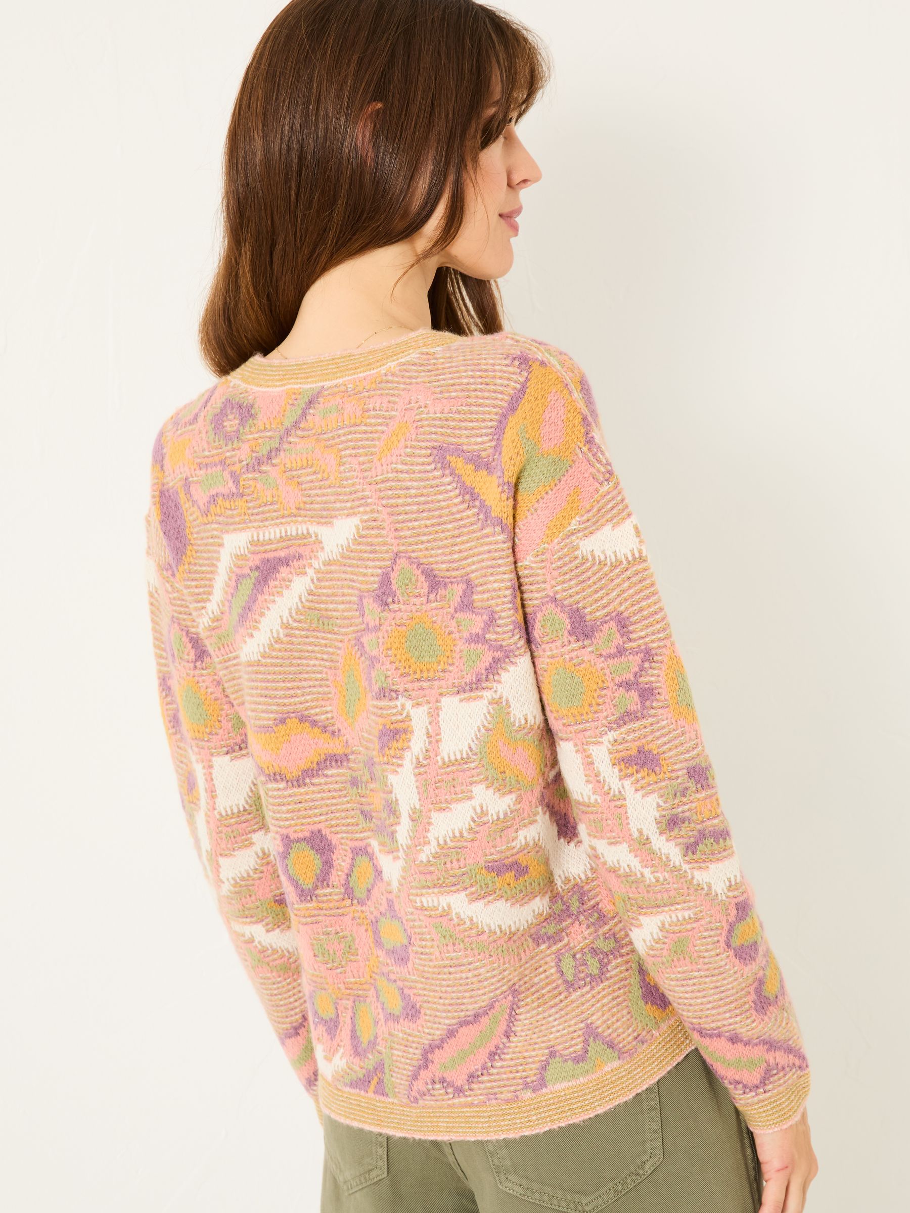 Natural Wilding Knitted Pattern Jumper - Image 2 of 5