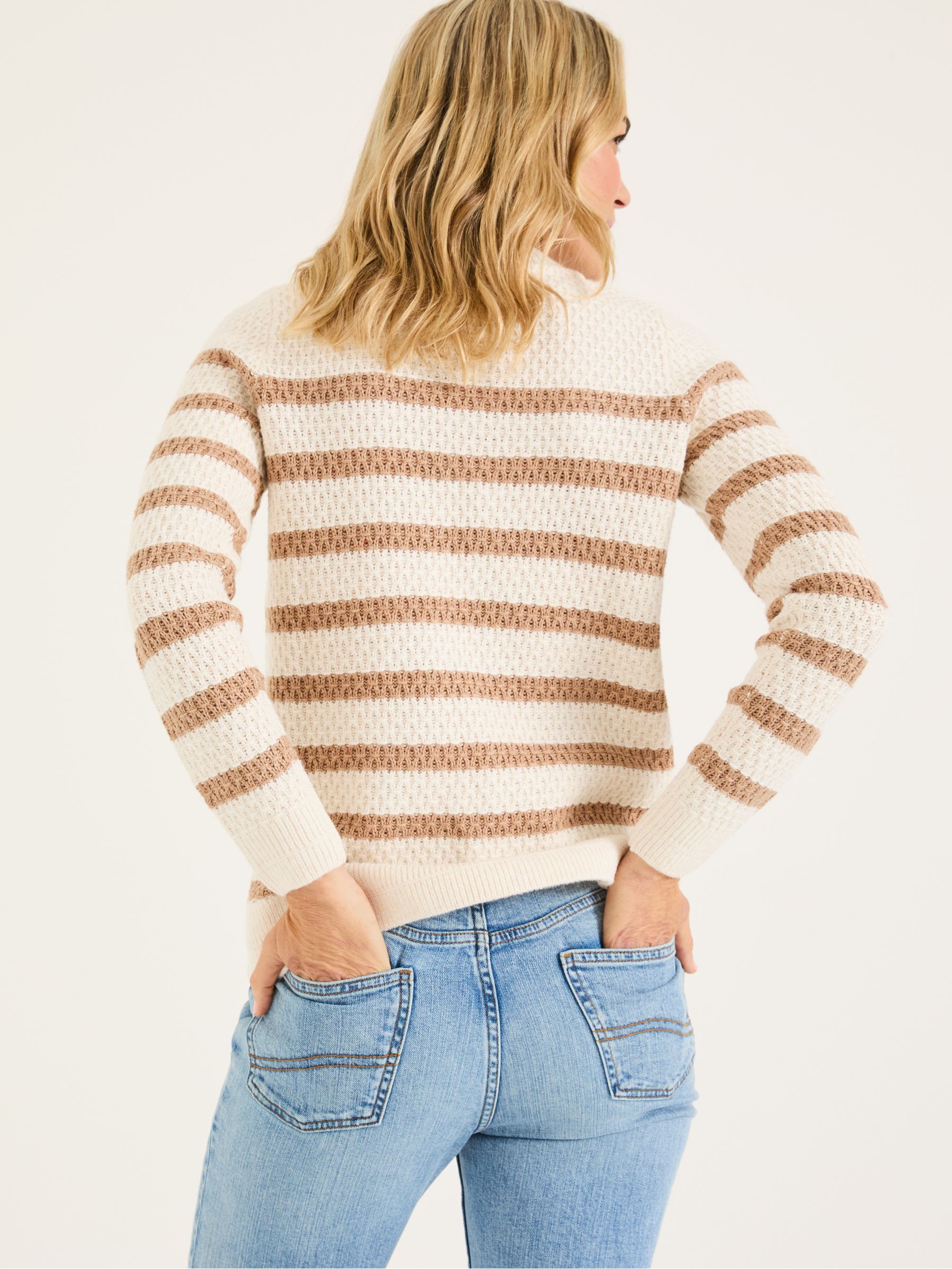 Ella Ivory Stripe Knitted Jumper - Image 2 of 4