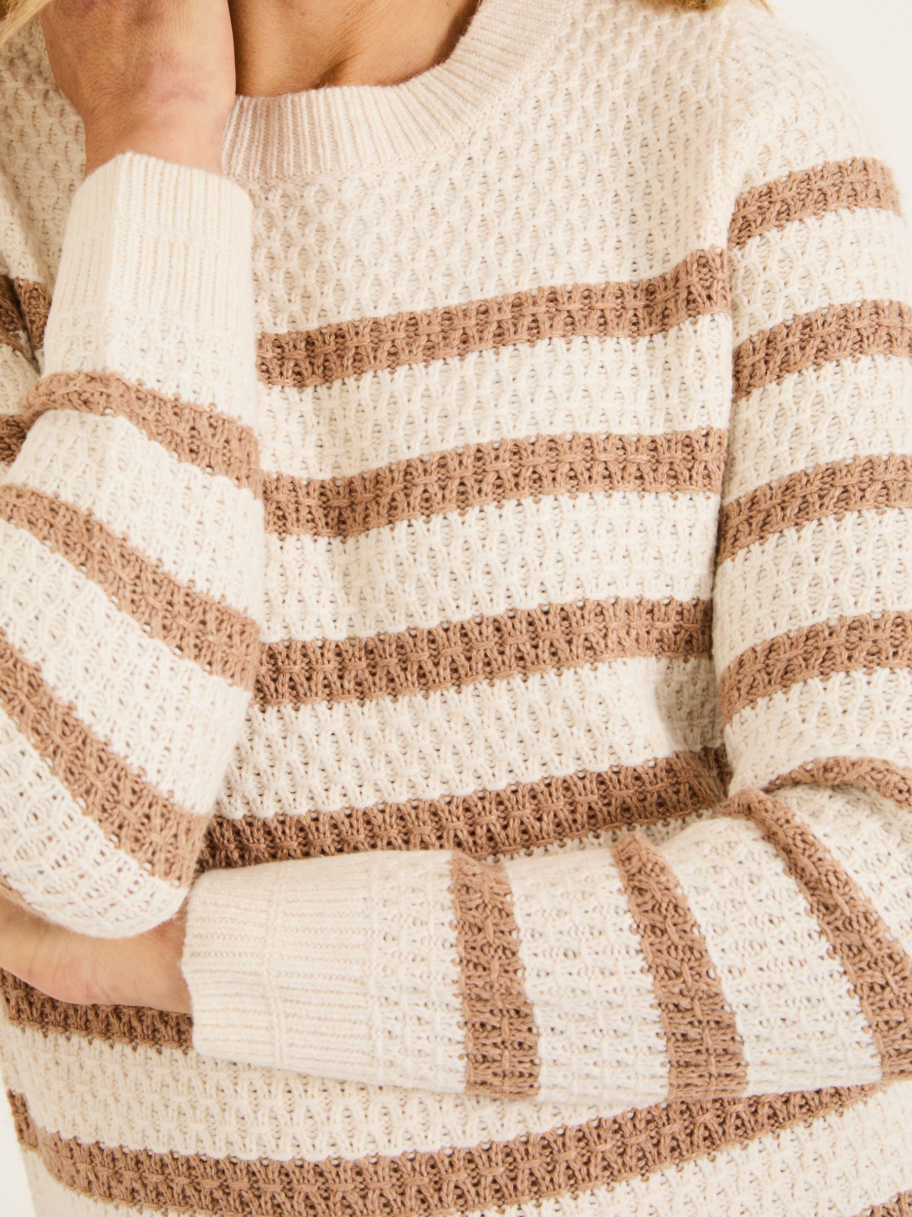 Ella Ivory Stripe Knitted Jumper - Image 4 of 4