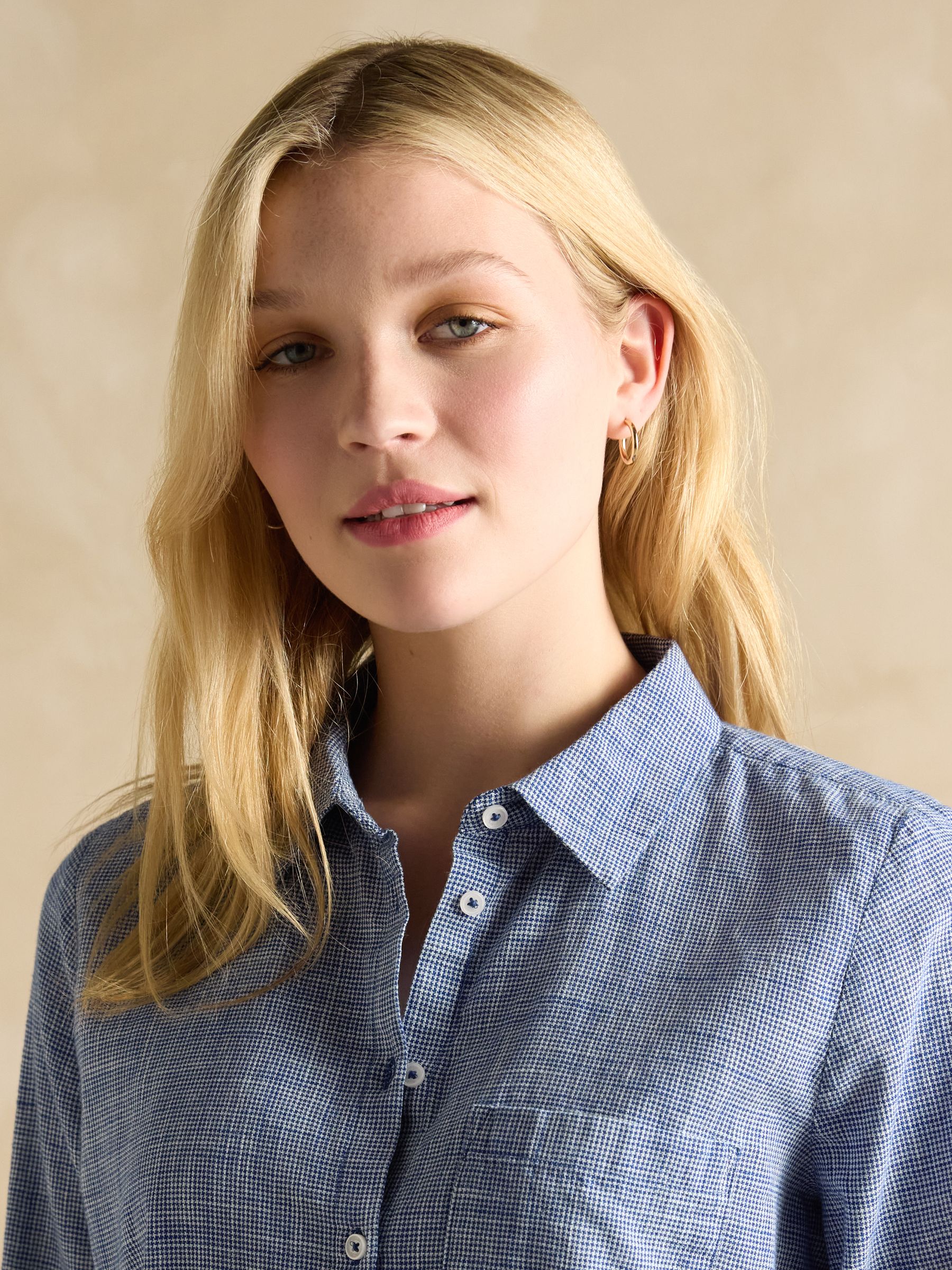 Ida Blue Cotton Shirt - Image 5 of 7