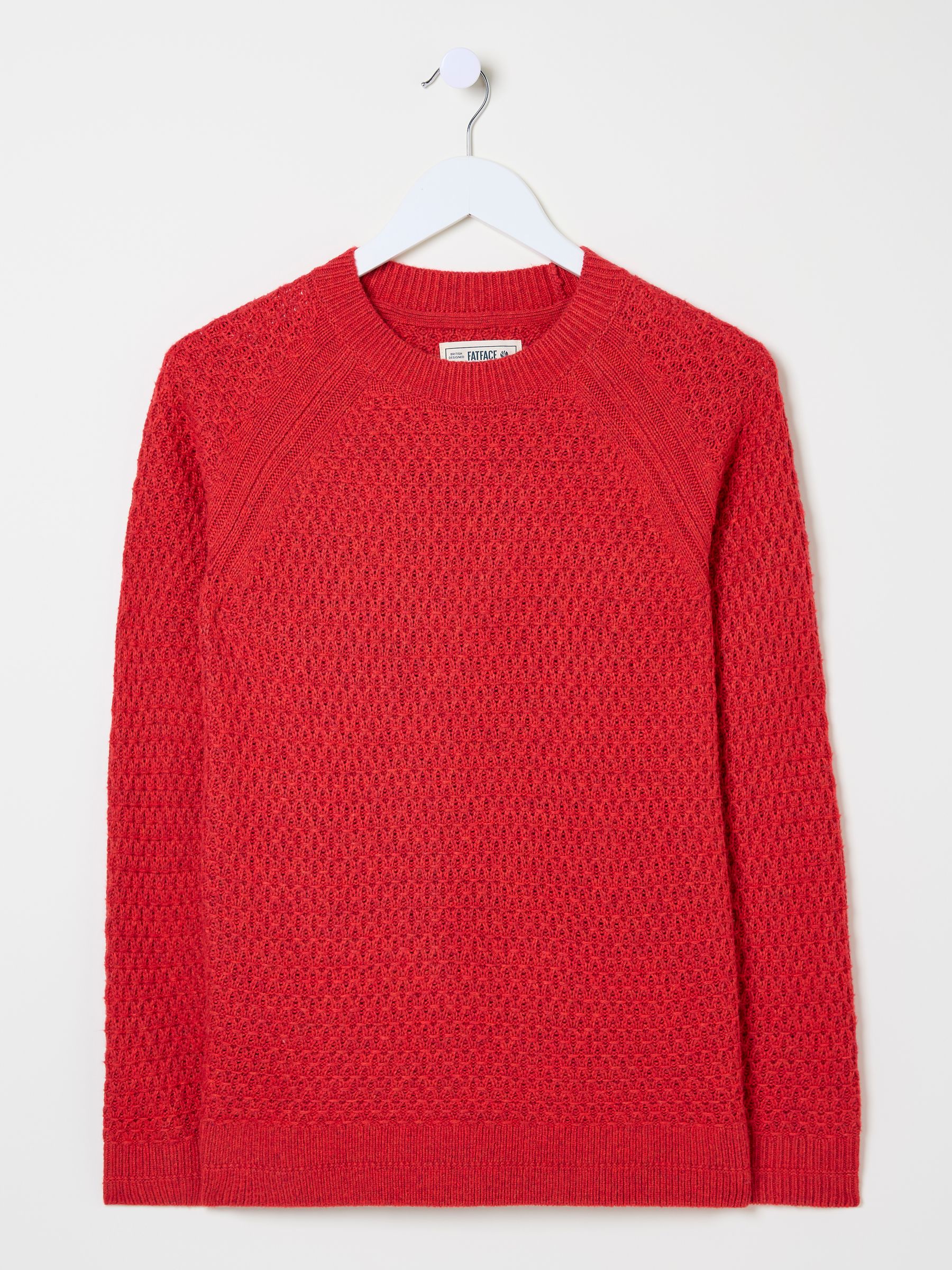 Ella Red Textured Jumper - Image 10 of 10