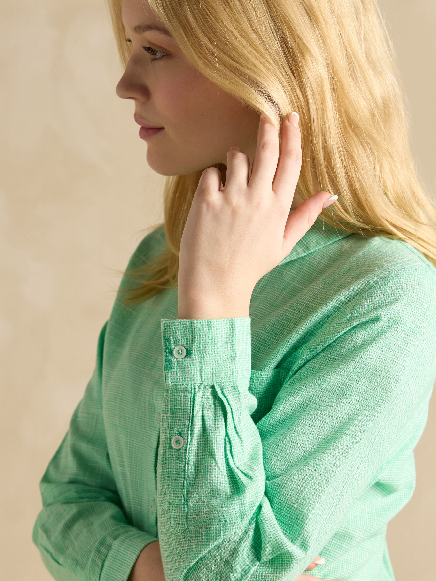 Ida Green Cotton Shirt - Image 5 of 7