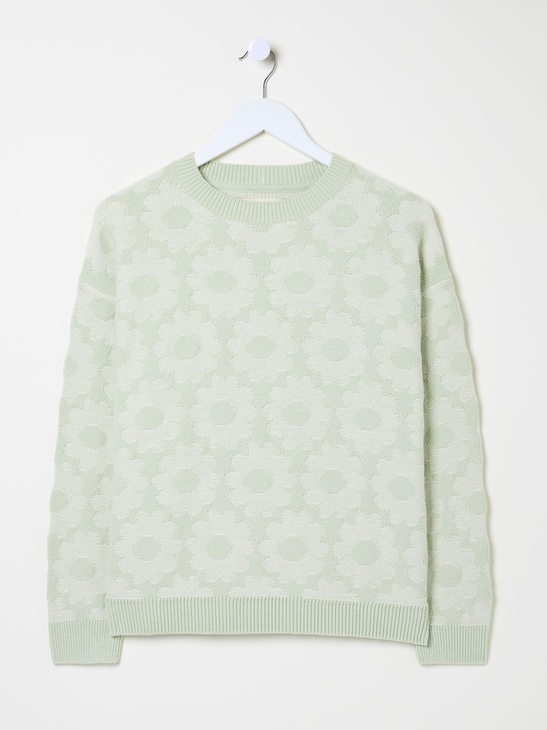 Light Green Floral Knitted Jumper - Image 12 of 13