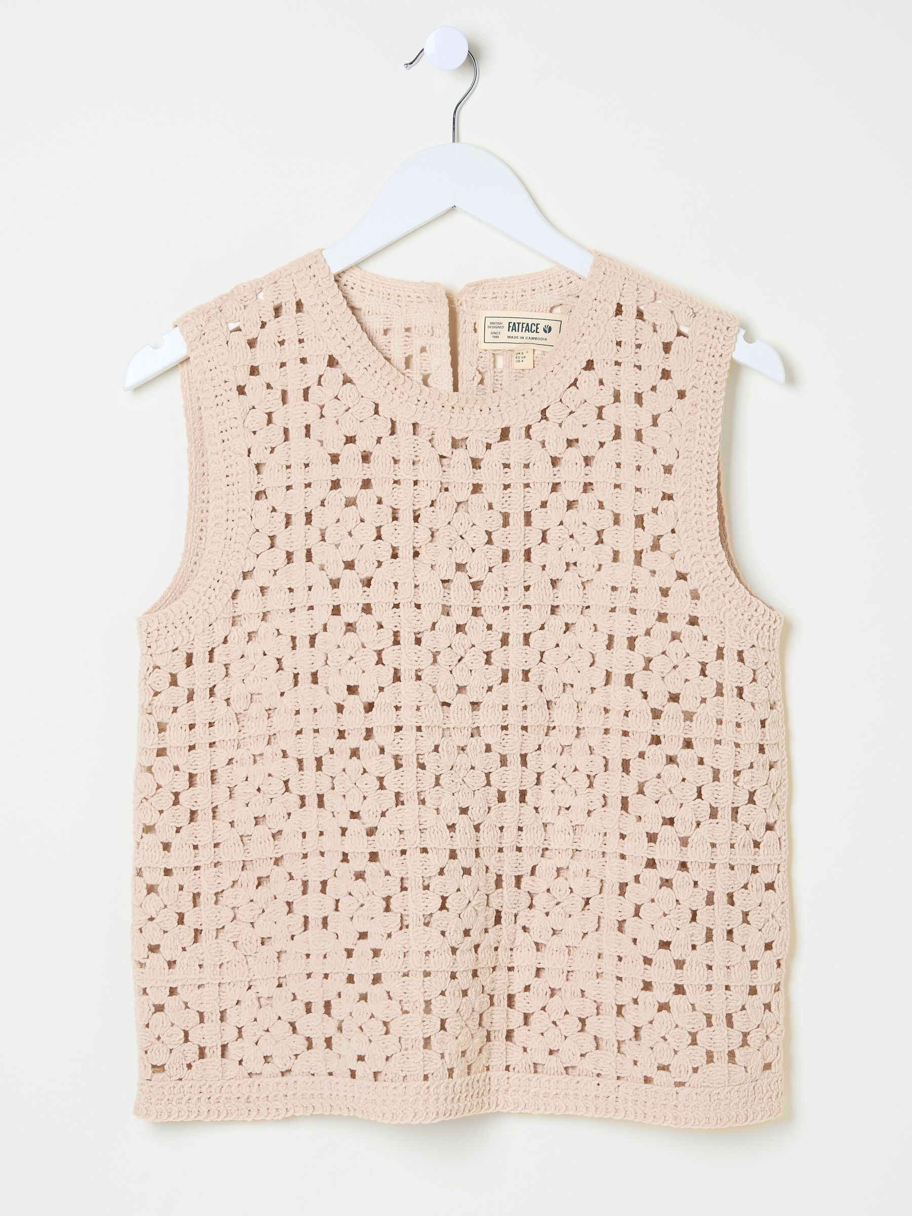 Natural Finch Crochet Tank - Image 7 of 8