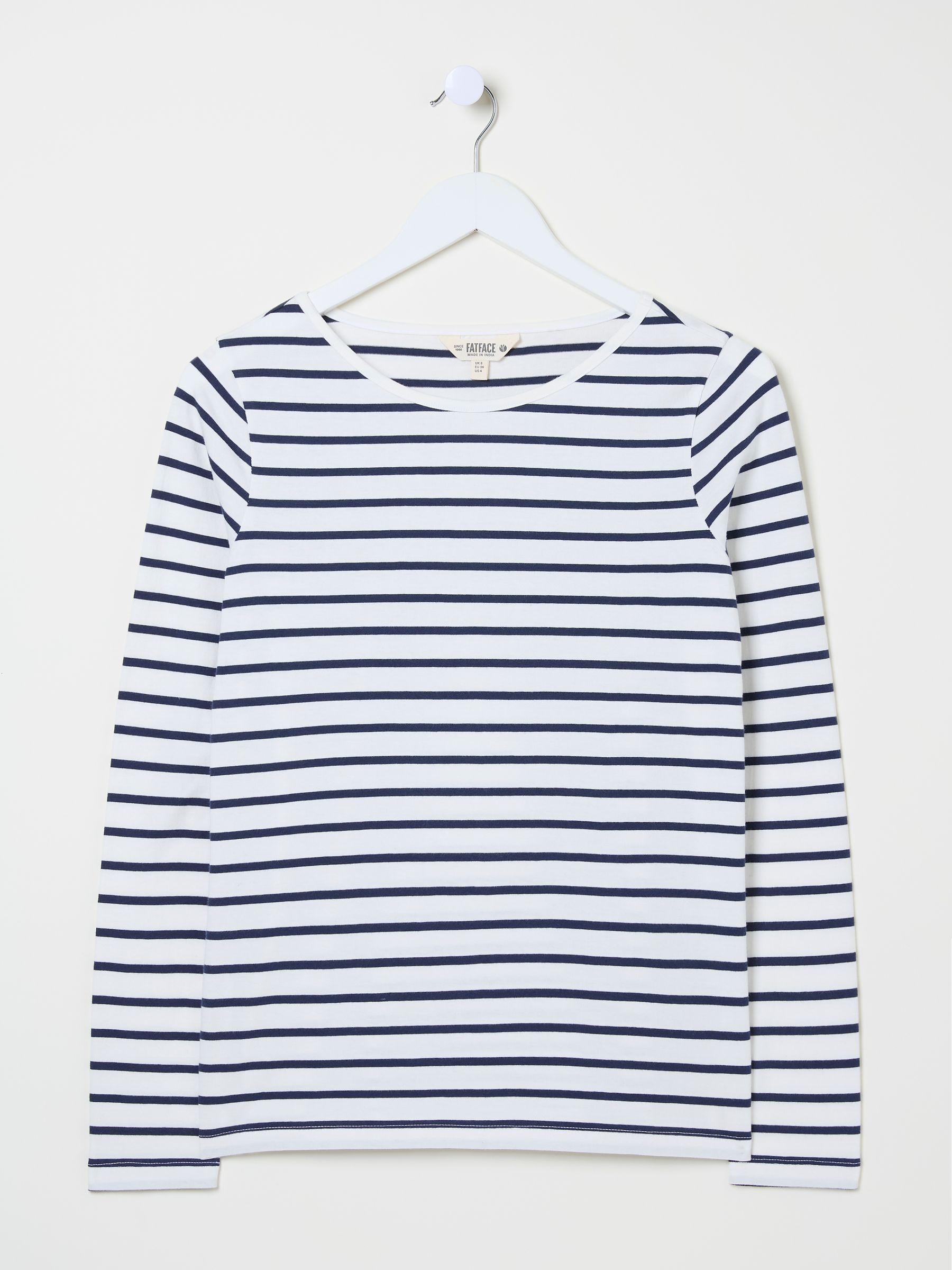 Breton Ivory 100% Cotton Long Sleeve T-Shirt - Image 5 of 5