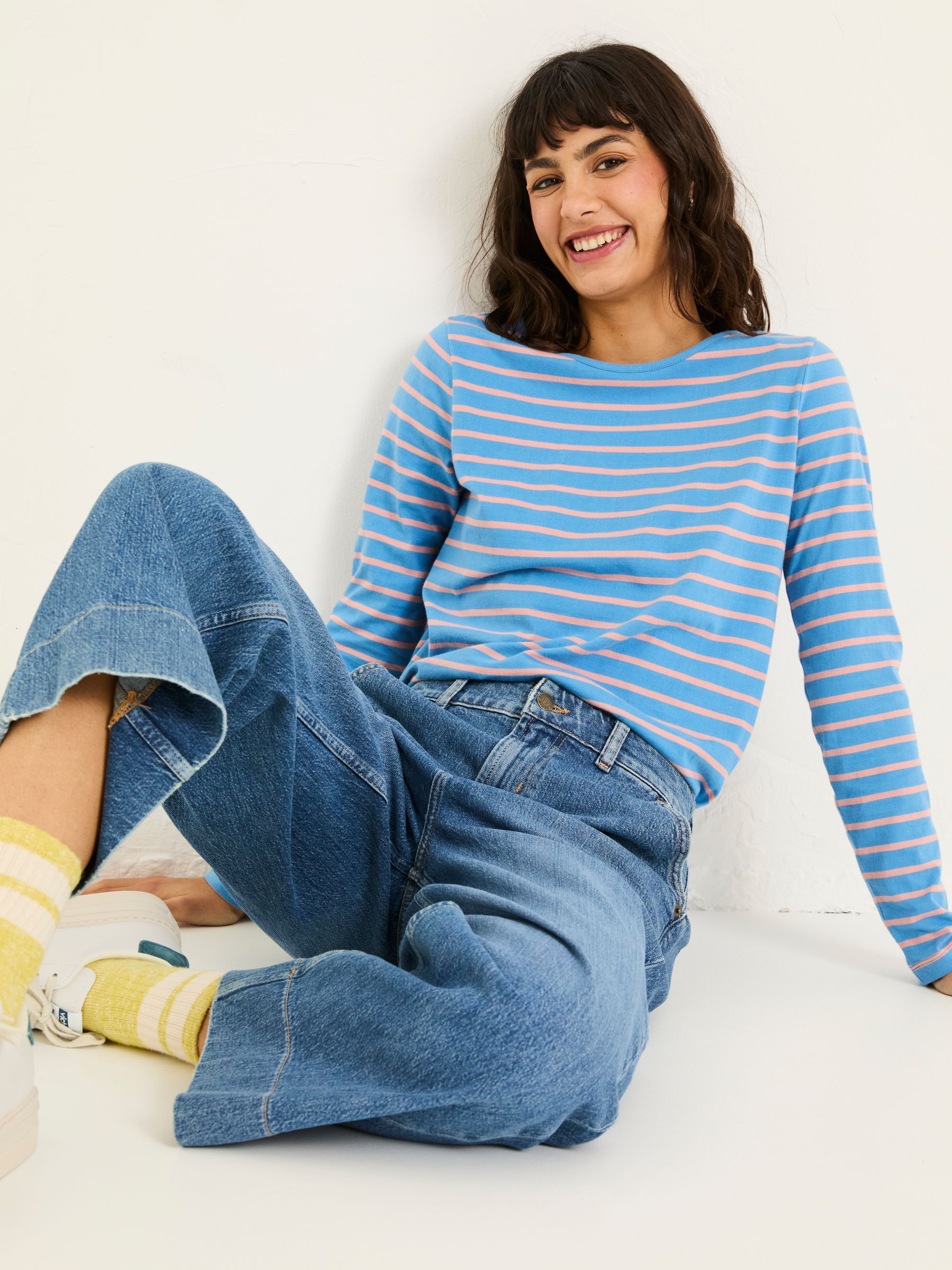 Breton Multi 100% Cotton Long Sleeve T-Shirt - Image 7 of 10