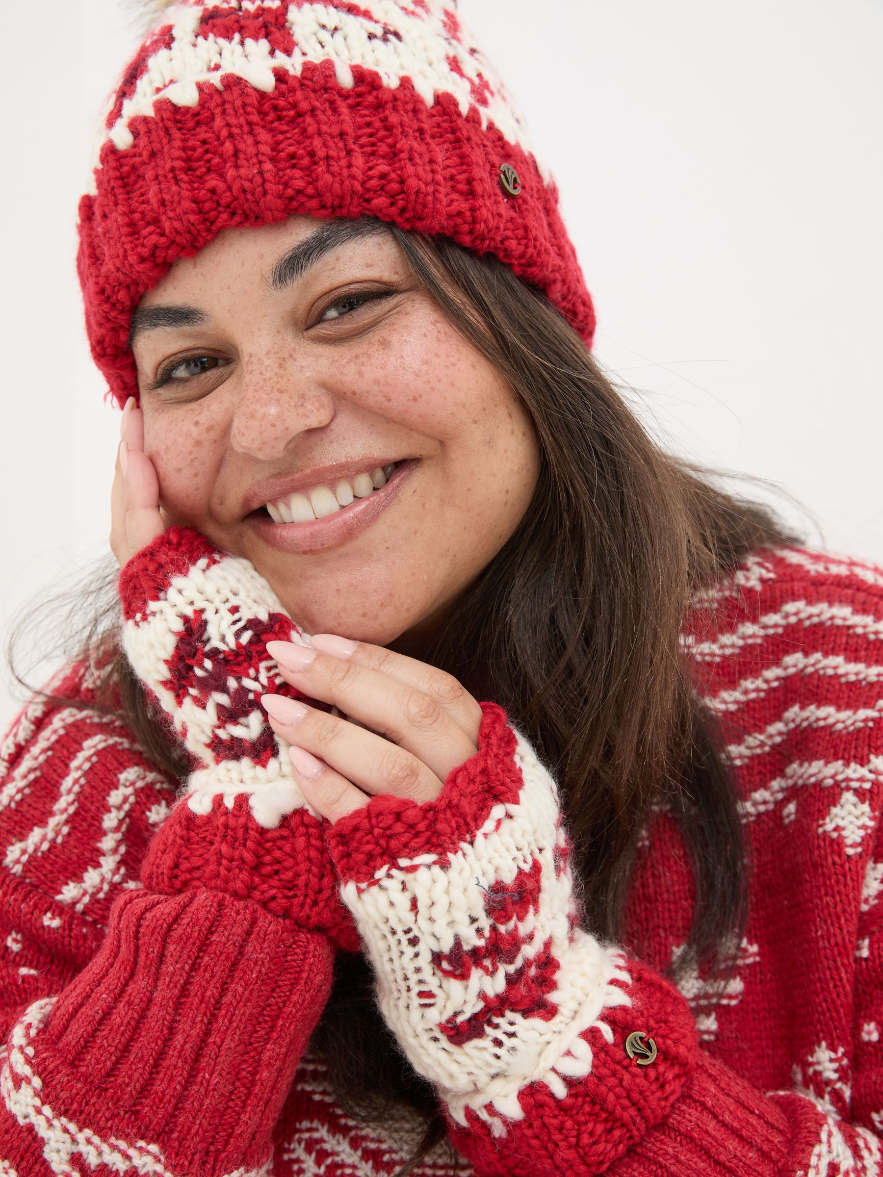 Red Snowflake Cuffs - Image 3 of 4