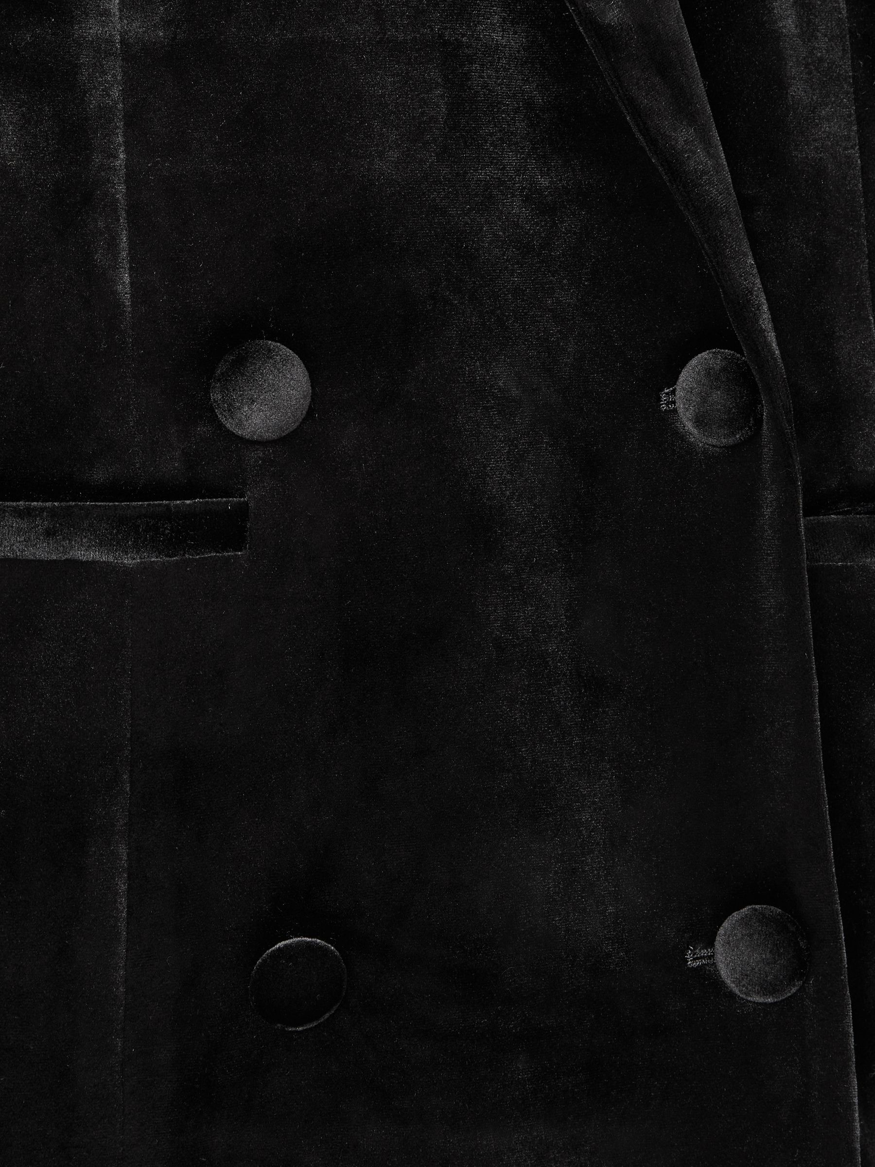 Good American Velvet Blazer Mini Dress in Black - Image 6 of 6