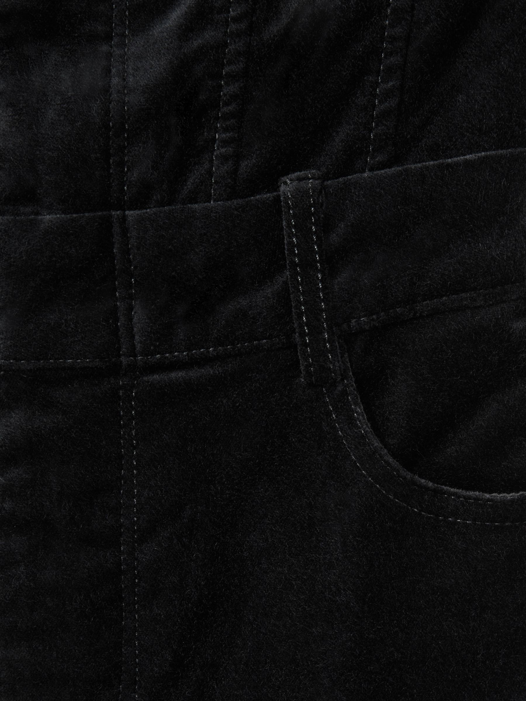 Good American Velvet Strapless Jumpsuit in Black - Image 7 of 7