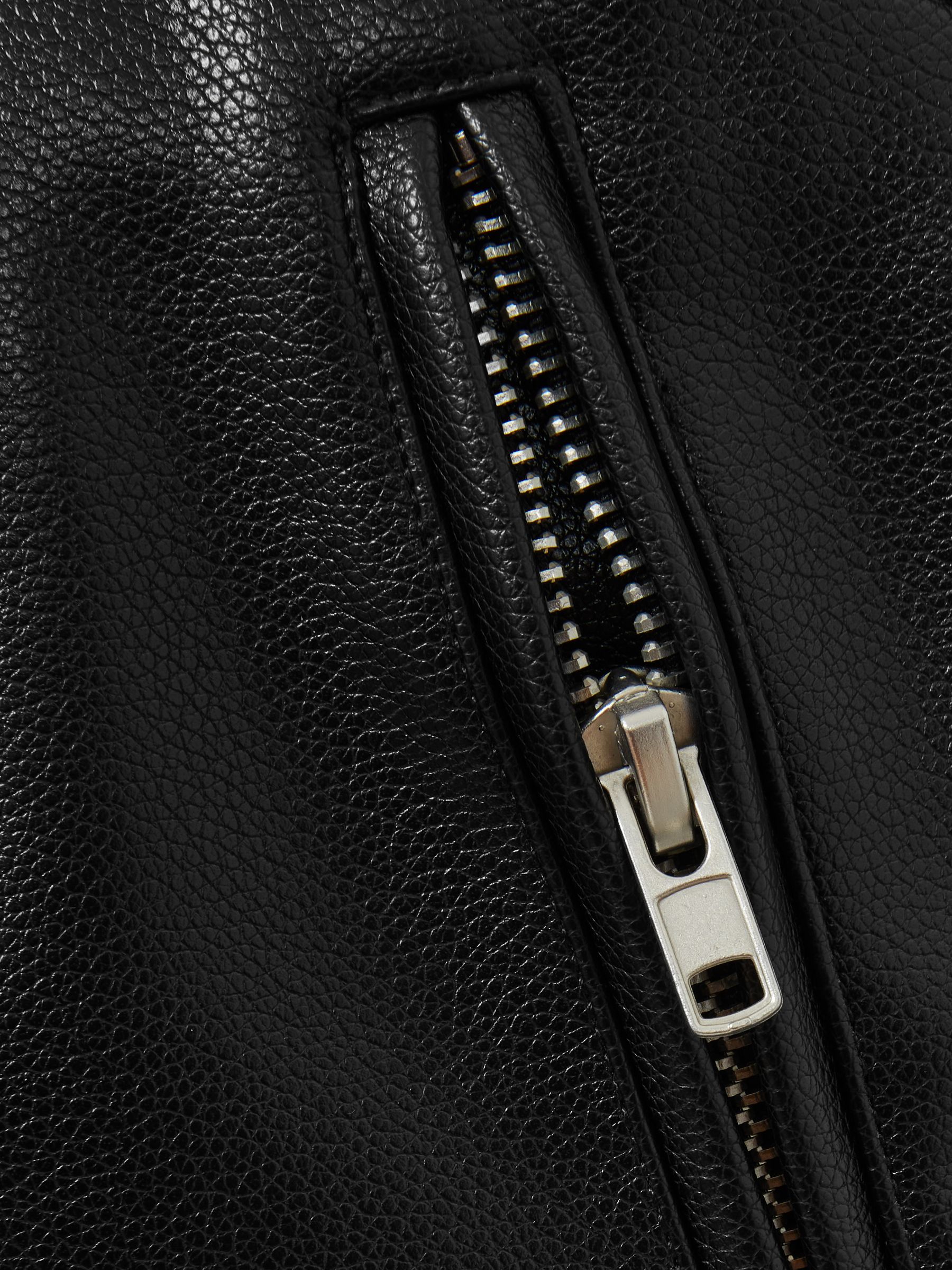 Good American Faux-Leather Moto Jacket in Black - Image 6 of 6