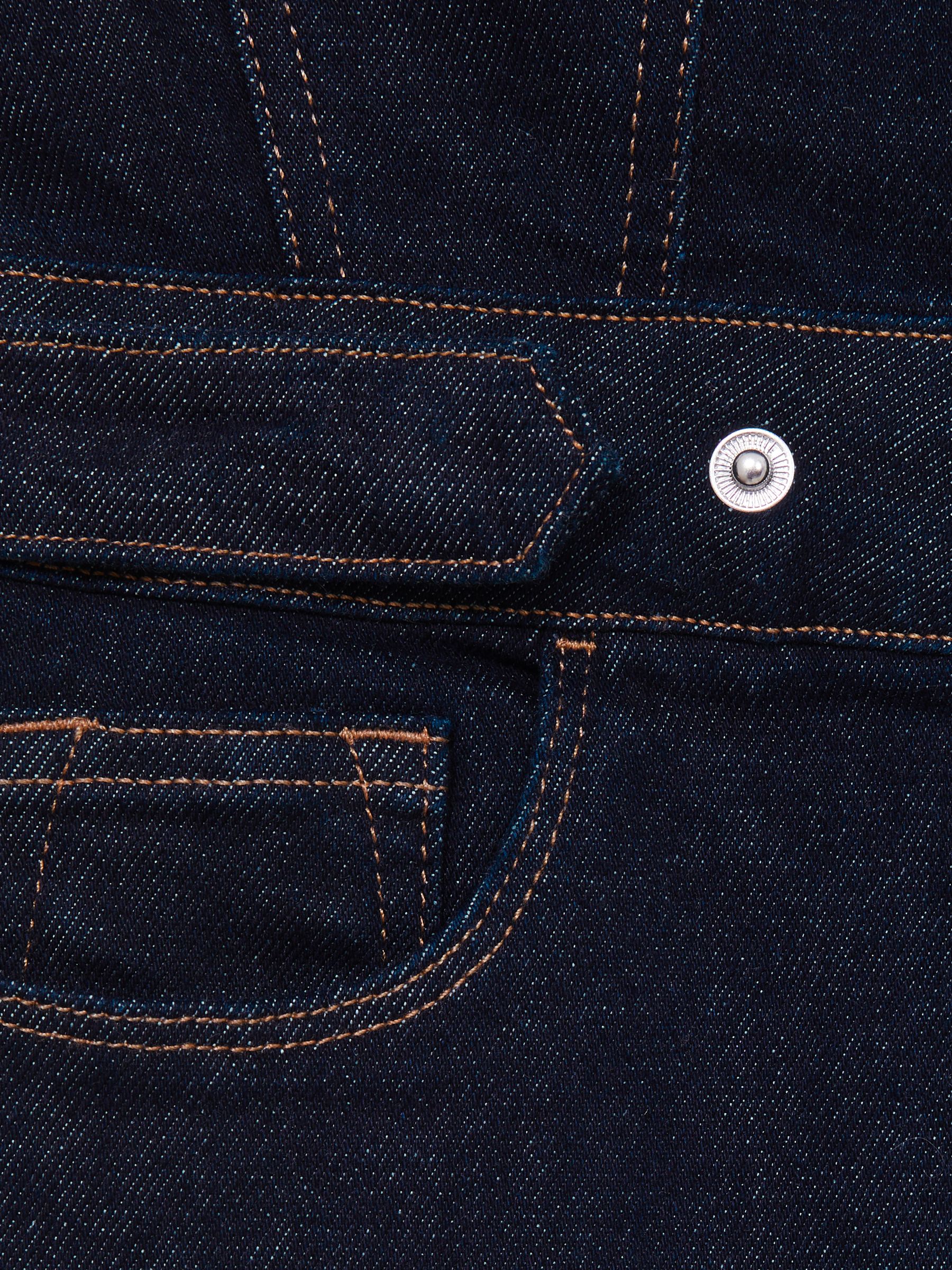 Denim Trucker Jumpsuit in Dark Blue - Image 6 of 6