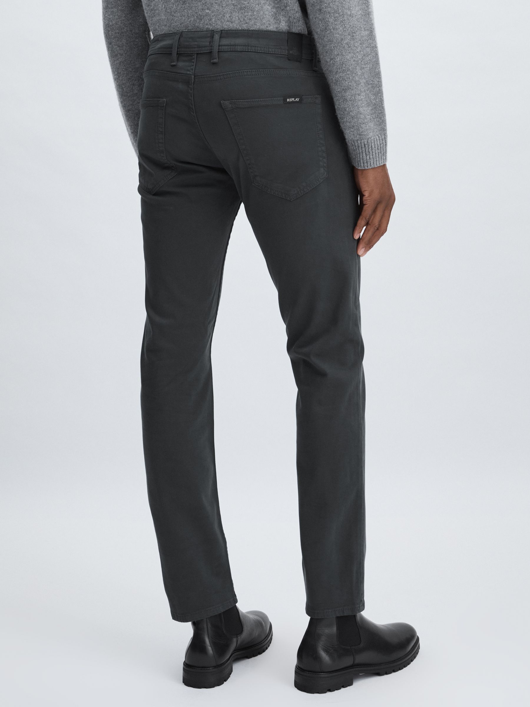 Replay Straight-Leg Jeans in Ocean - Image 6 of 7