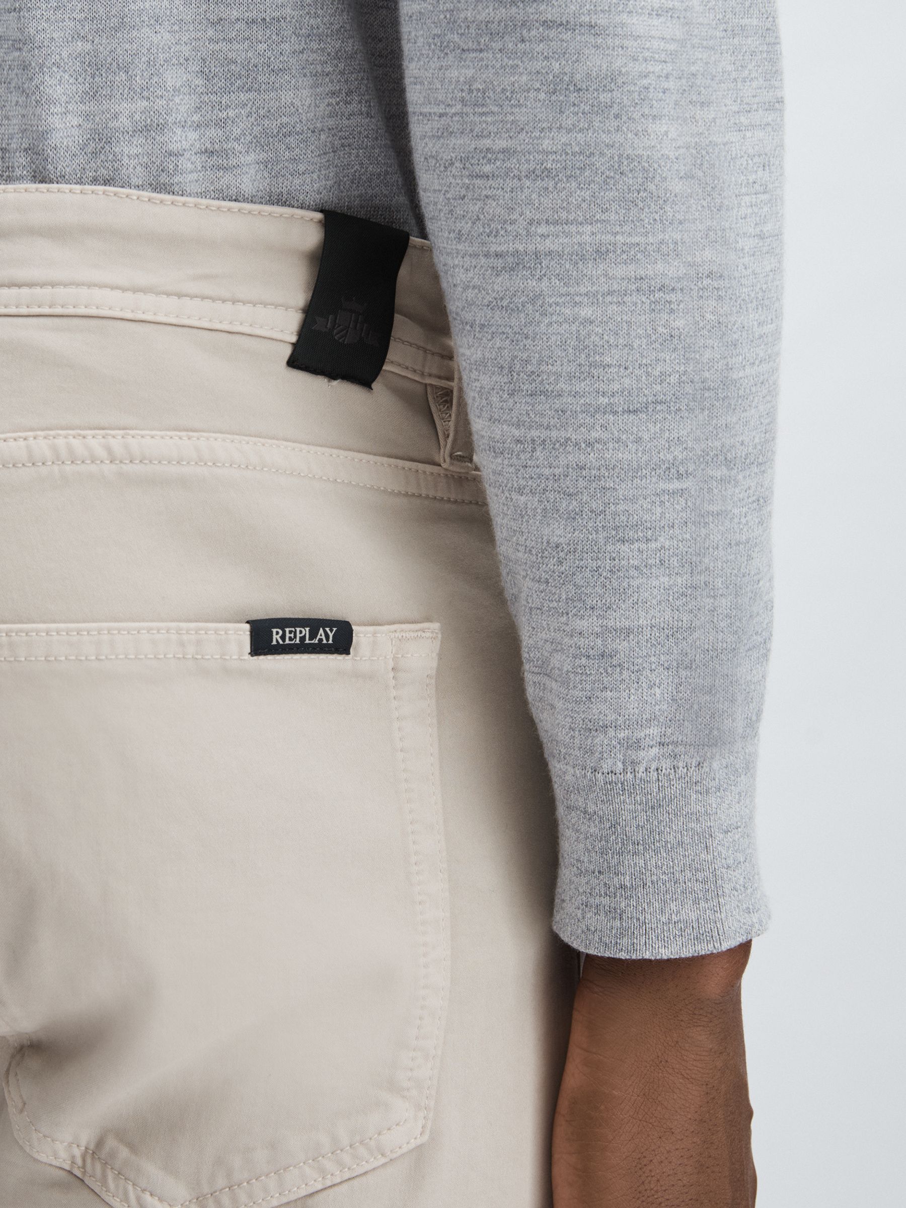 Replay Straight-Leg Jeans in Grey - Image 4 of 6