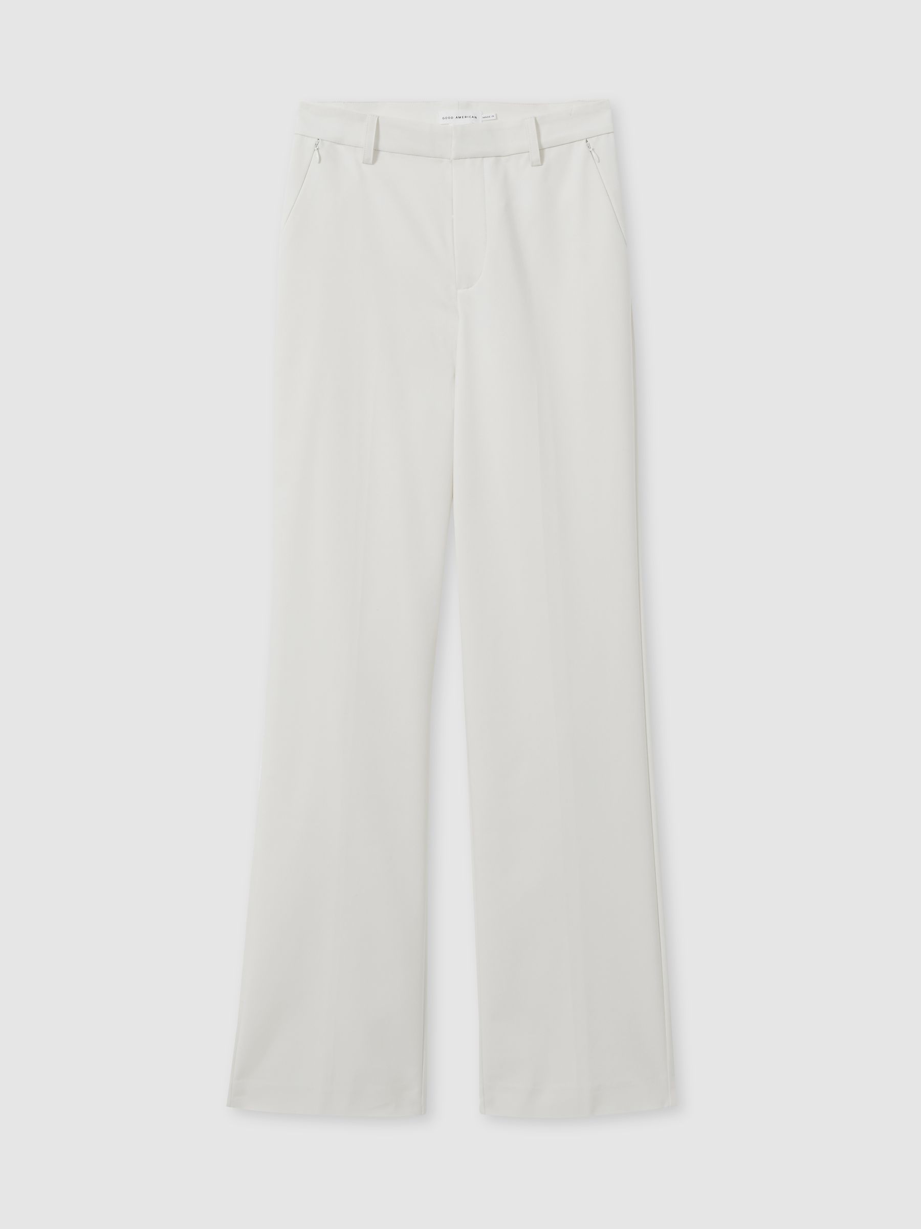 Good American Straight-Leg Trousers in Ivory - Image 2 of 6