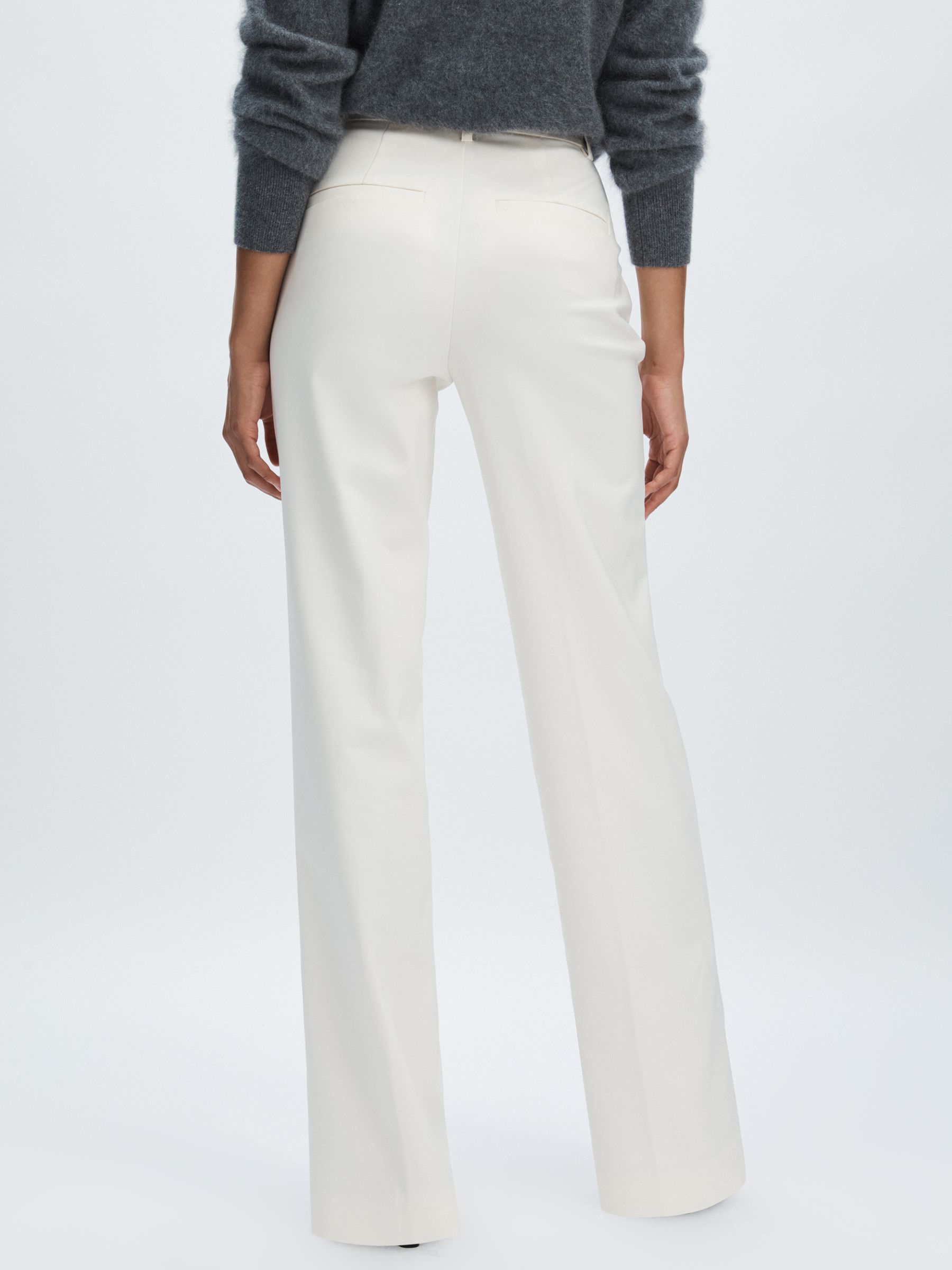 Good American Straight-Leg Trousers in Ivory - Image 5 of 6
