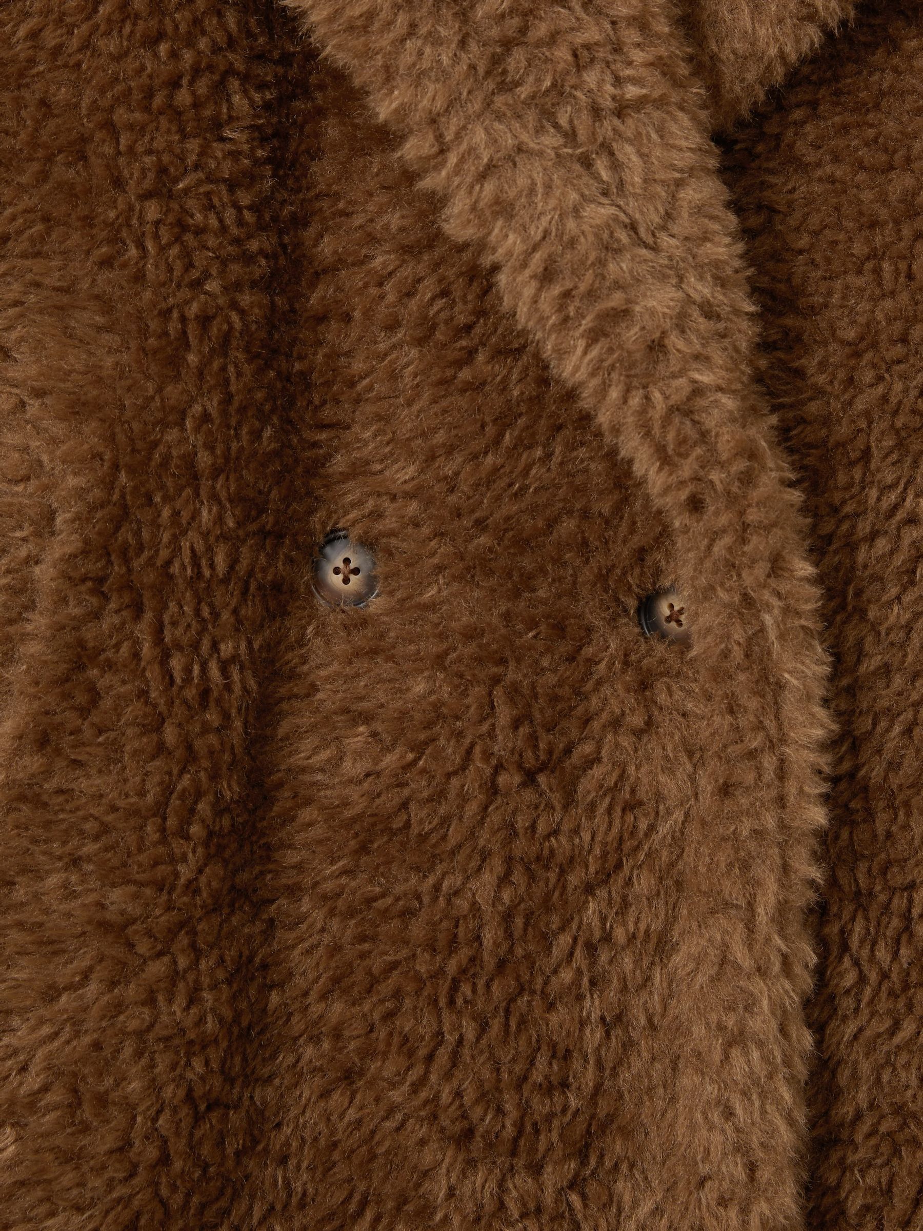 Petite Teddy Coat with Wool in Brown - Image 6 of 7