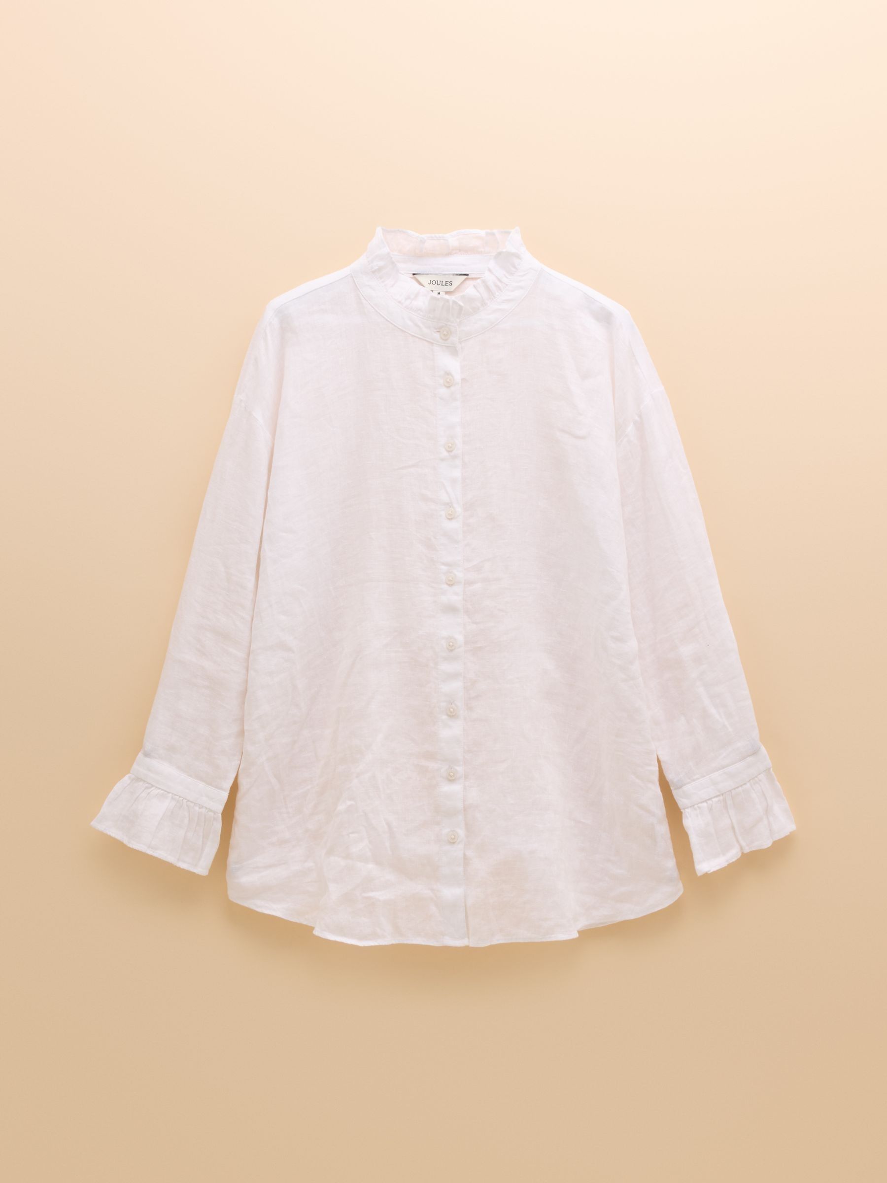 Dakota White 100% Linen Shirt - Image 7 of 7