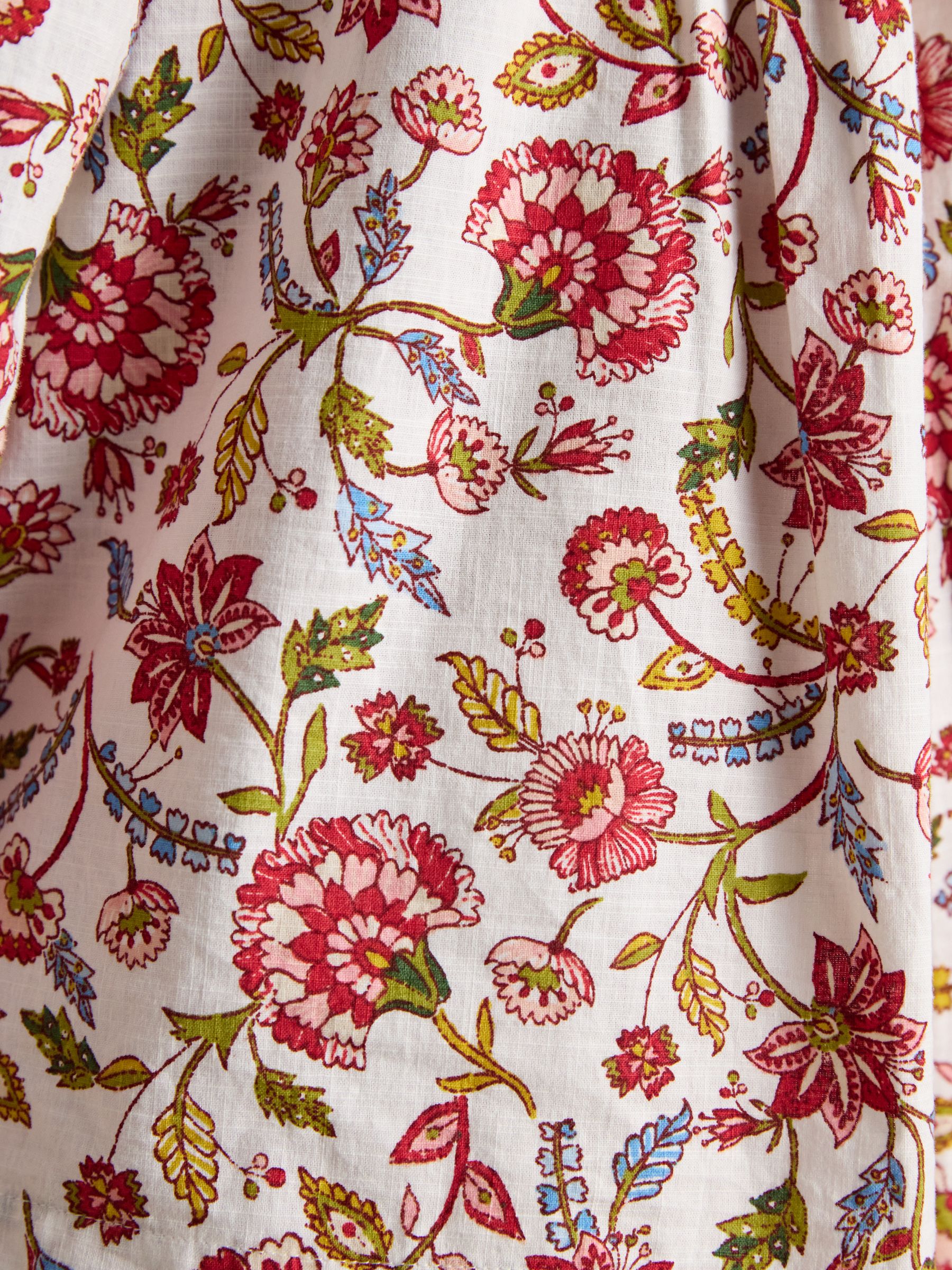 Eloise Provence Floral Button Down Cotton Blouse - Image 7 of 10