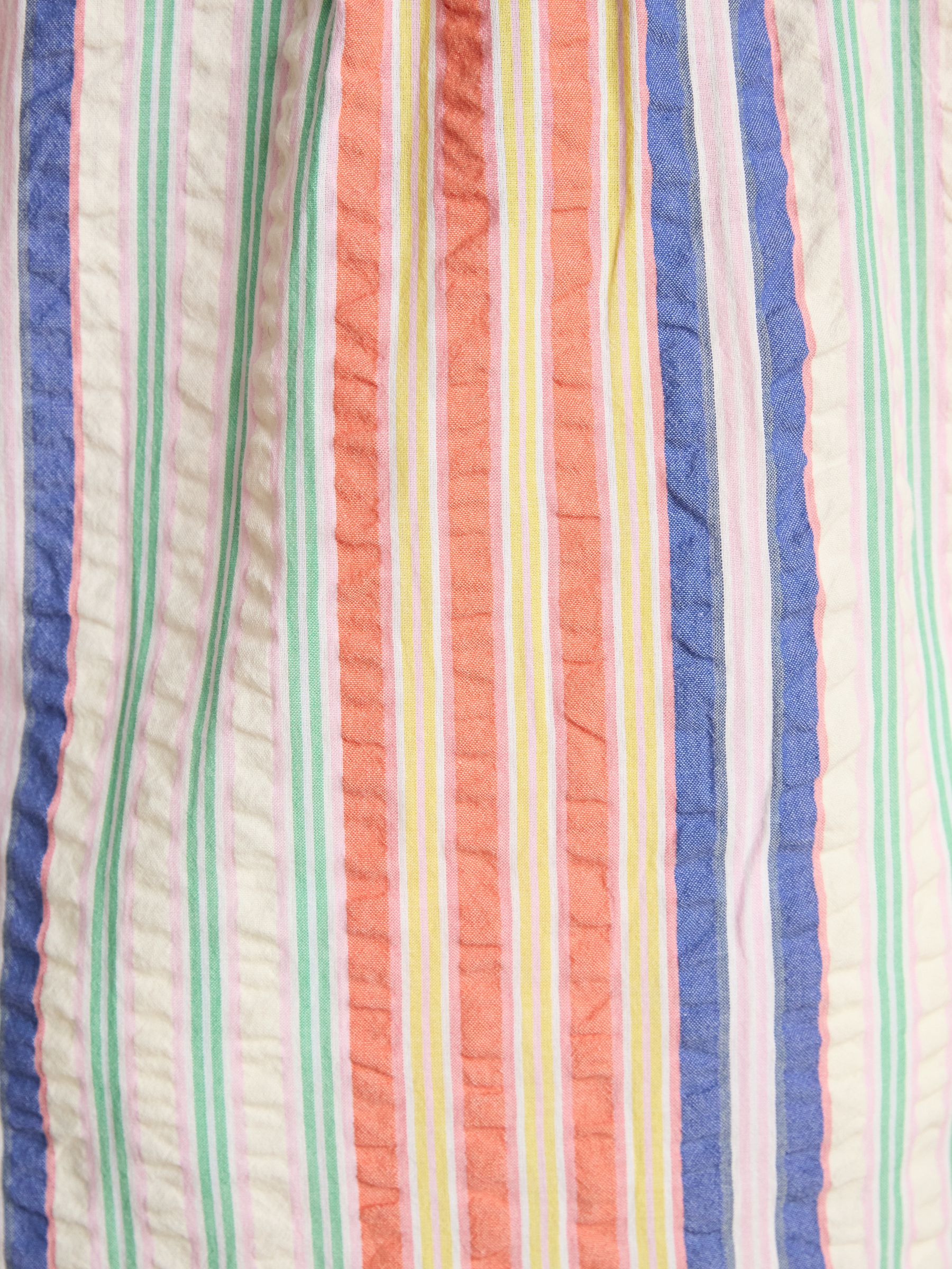 Sara Multi Striped Long Sleeve Seersucker Shirt - Image 6 of 8