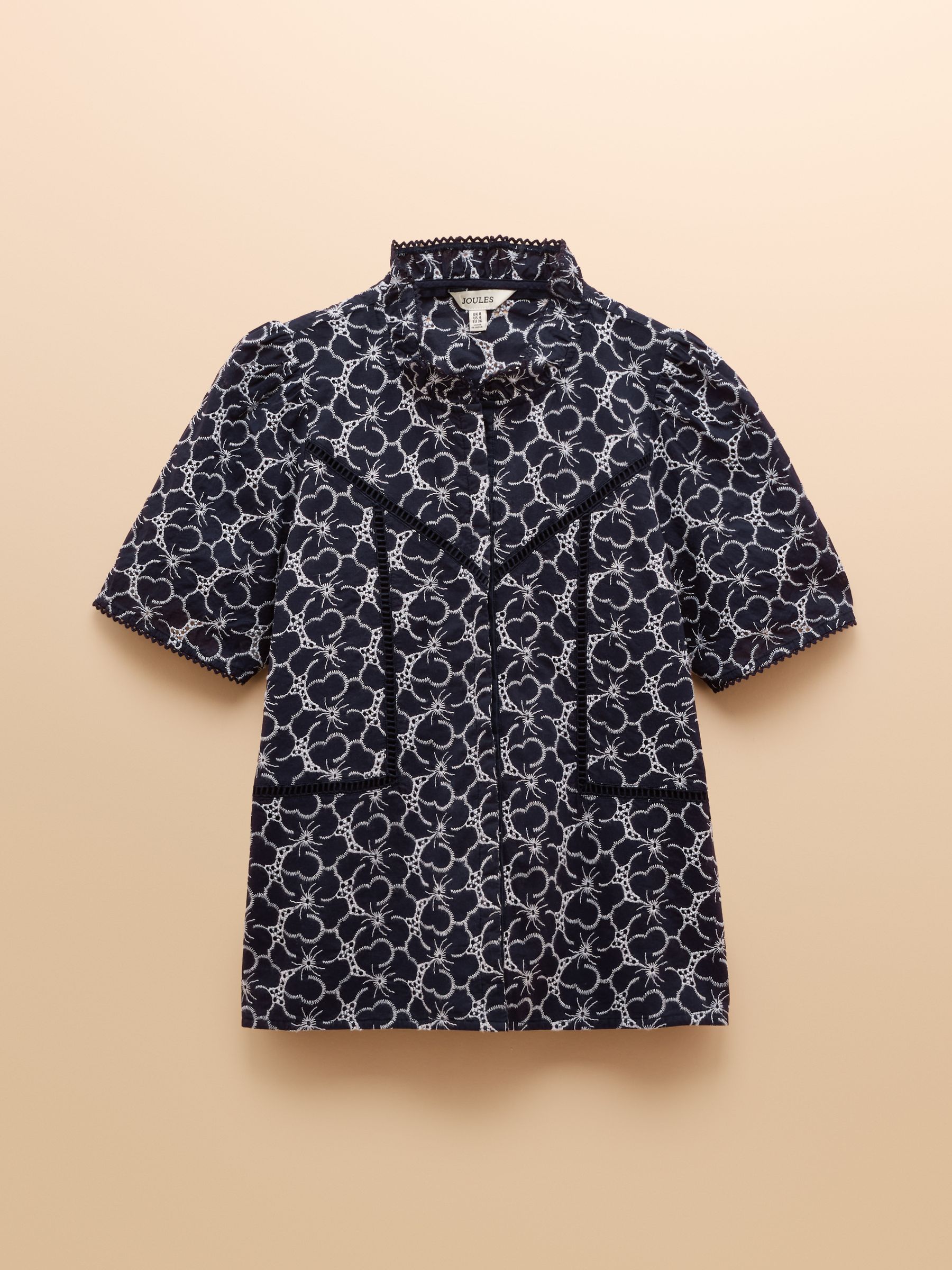 Remi Navy Broderie Blouse - Image 8 of 8 Remi Navy Broderie Blouse - Image 8 of 8
