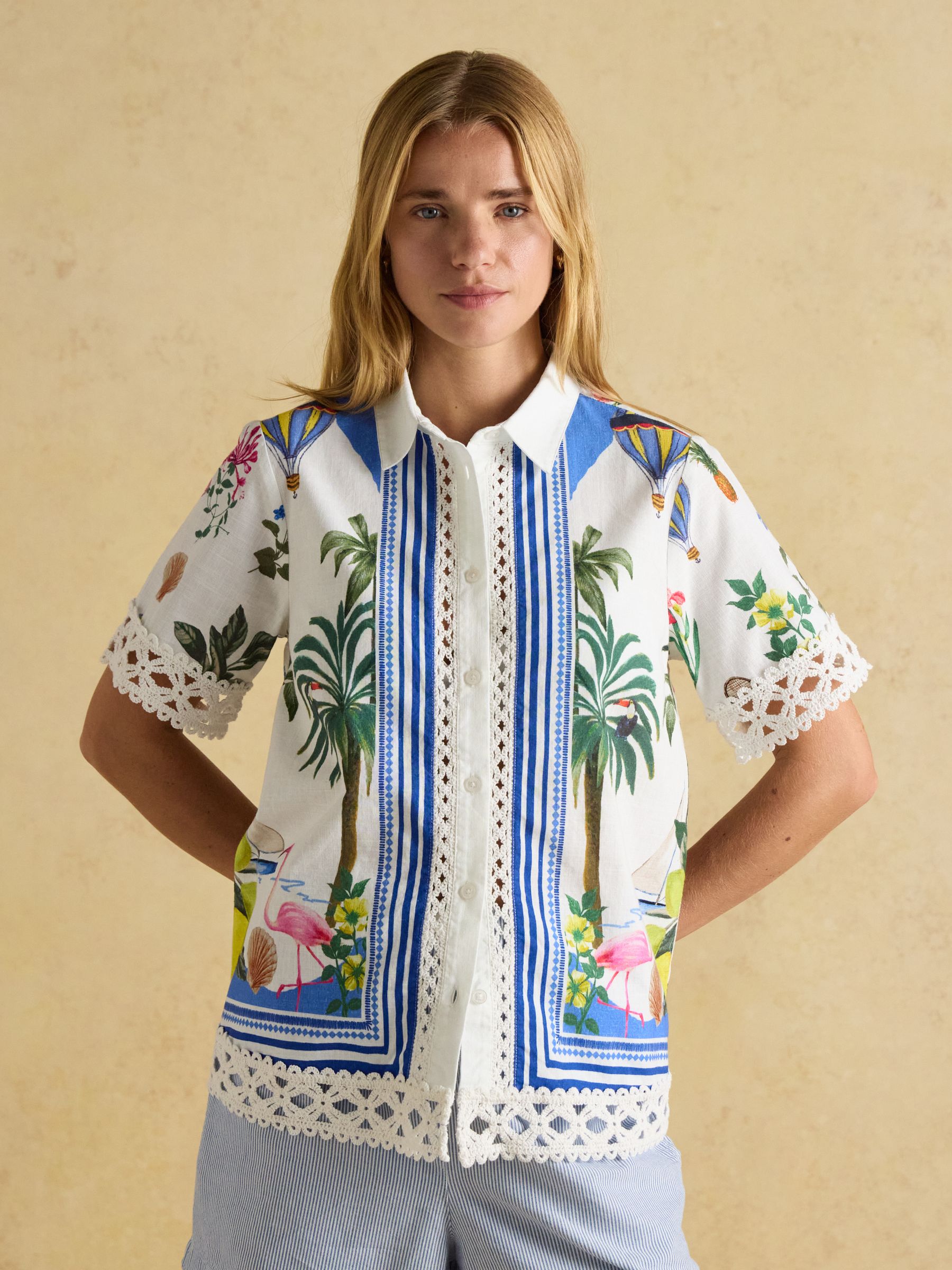 Isobel Multi Crochet Shirt - Image 2 of 11