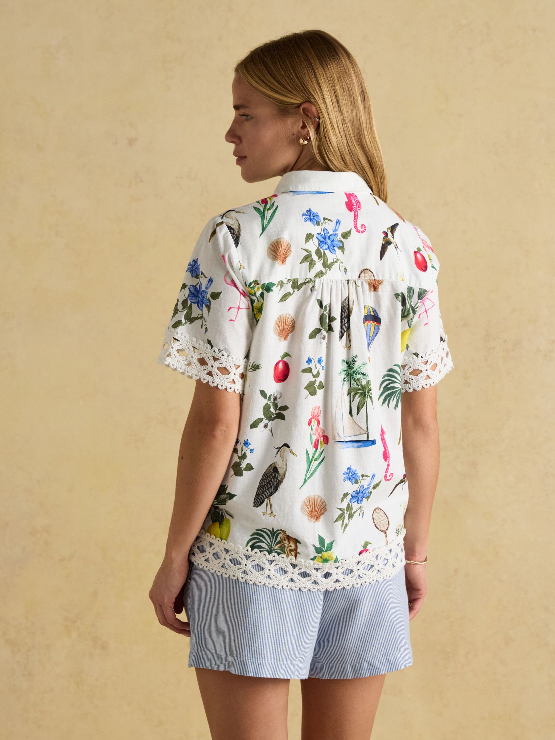 Isobel Multi Crochet Shirt - Image 3 of 11