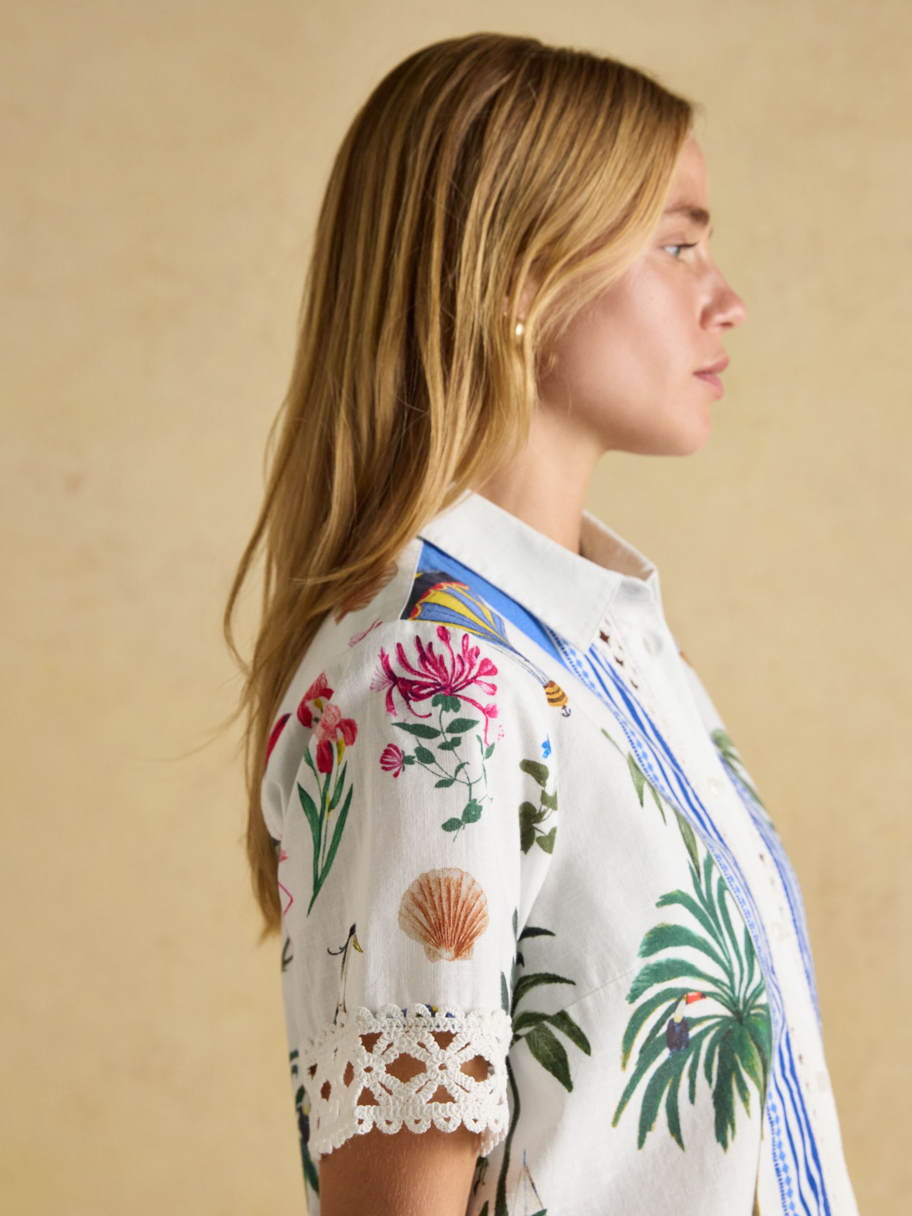Isobel Multi Crochet Shirt - Image 4 of 11