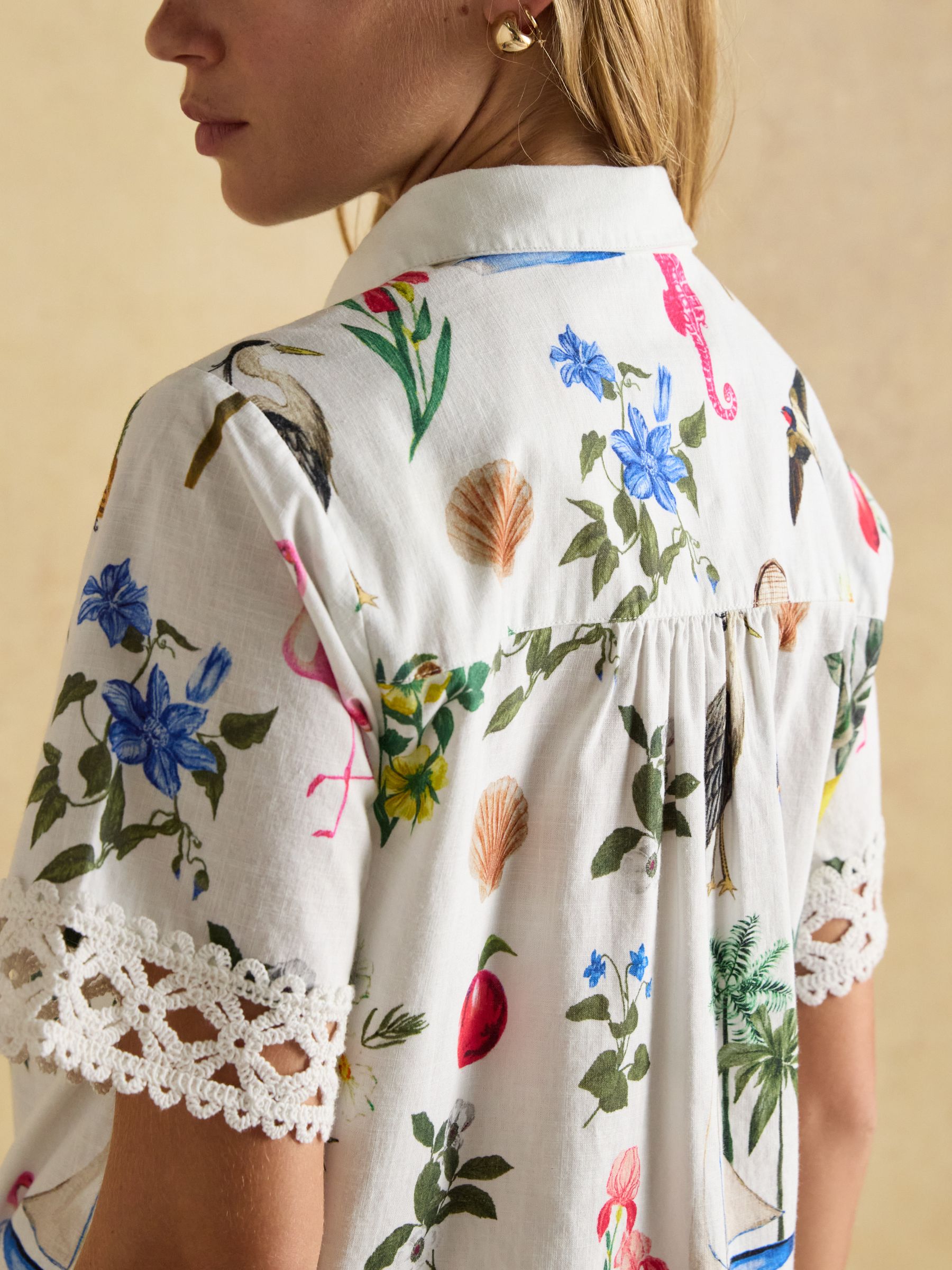 Isobel Multi Crochet Shirt - Image 9 of 11