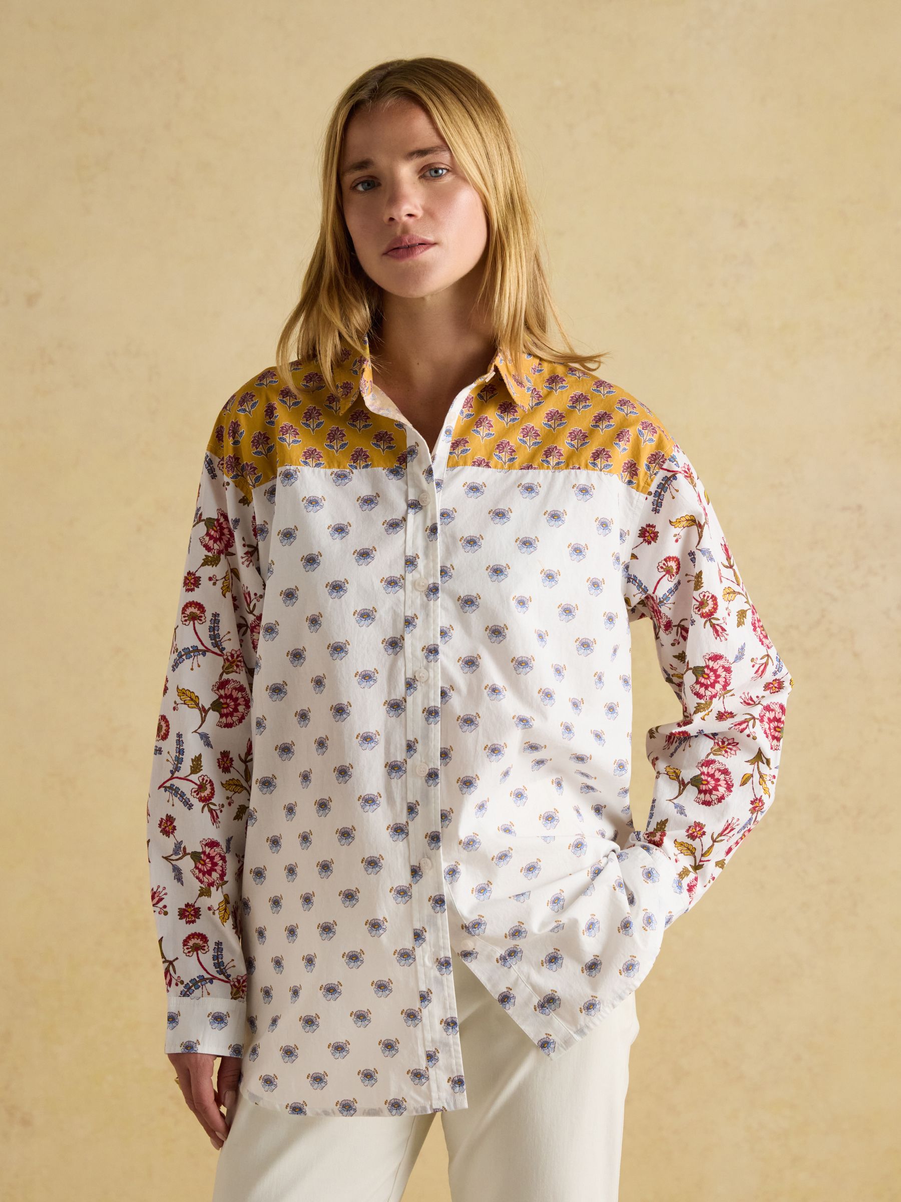Genevieve Provence Hotch Potch Cotton Shirt - Image 1 of 10