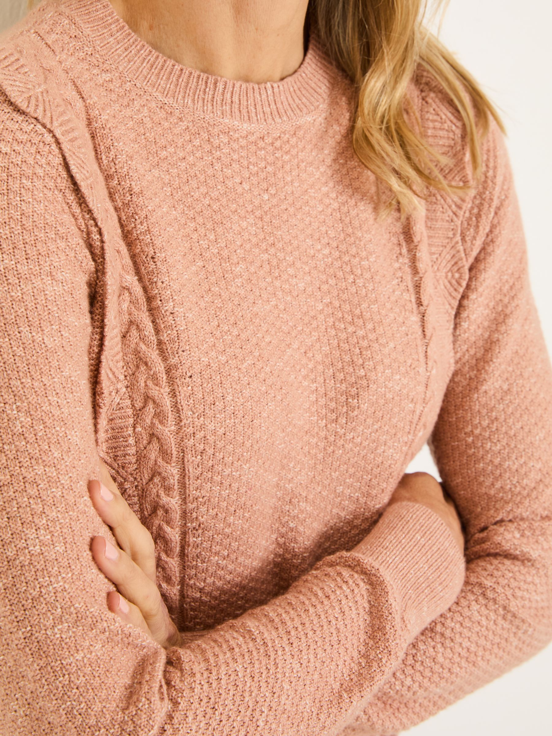 Harlee Blush Pink Ruffle Knitted Jumper - Image 4 of 6