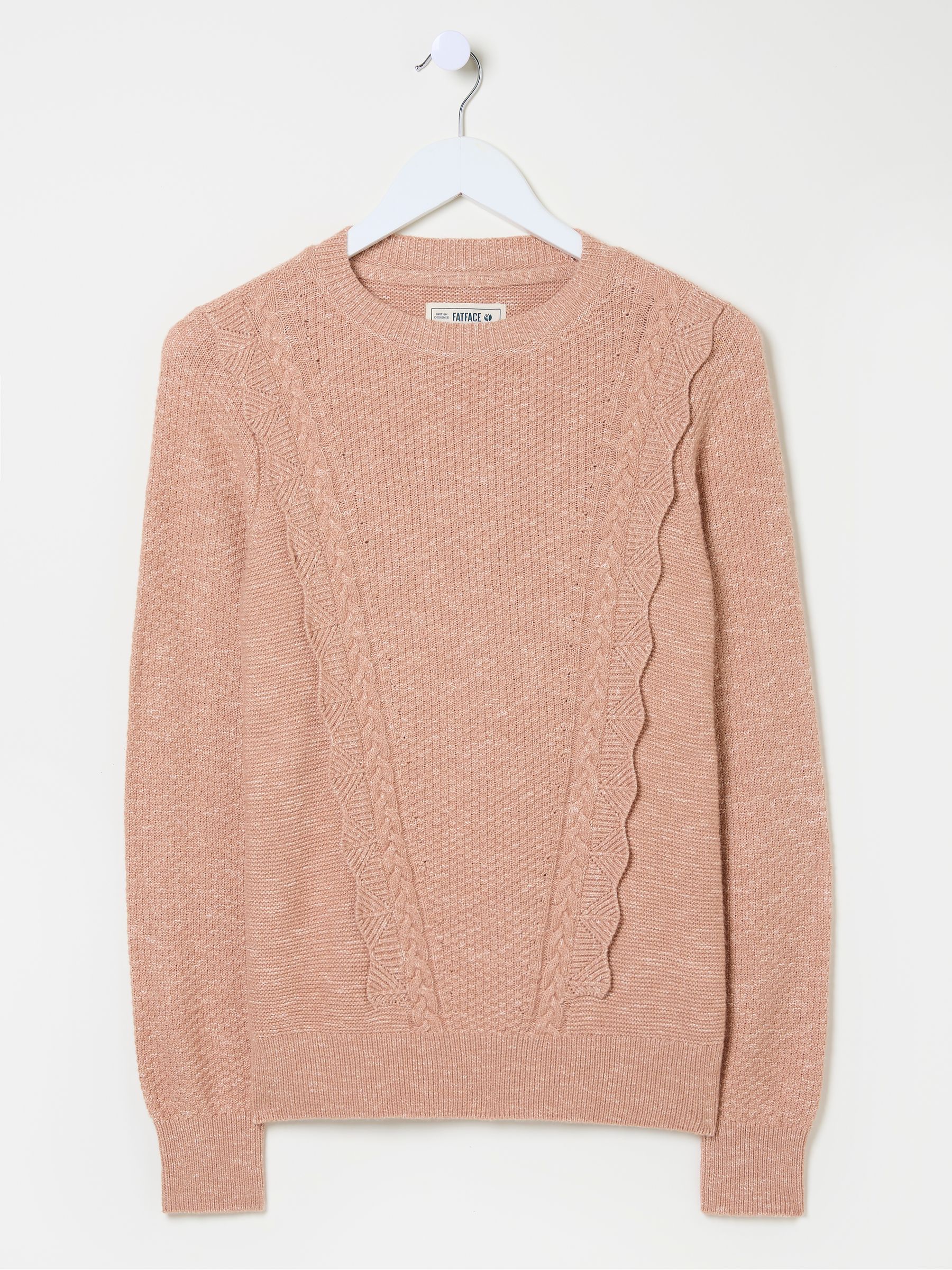Harlee Blush Pink Ruffle Knitted Jumper - Image 5 of 6