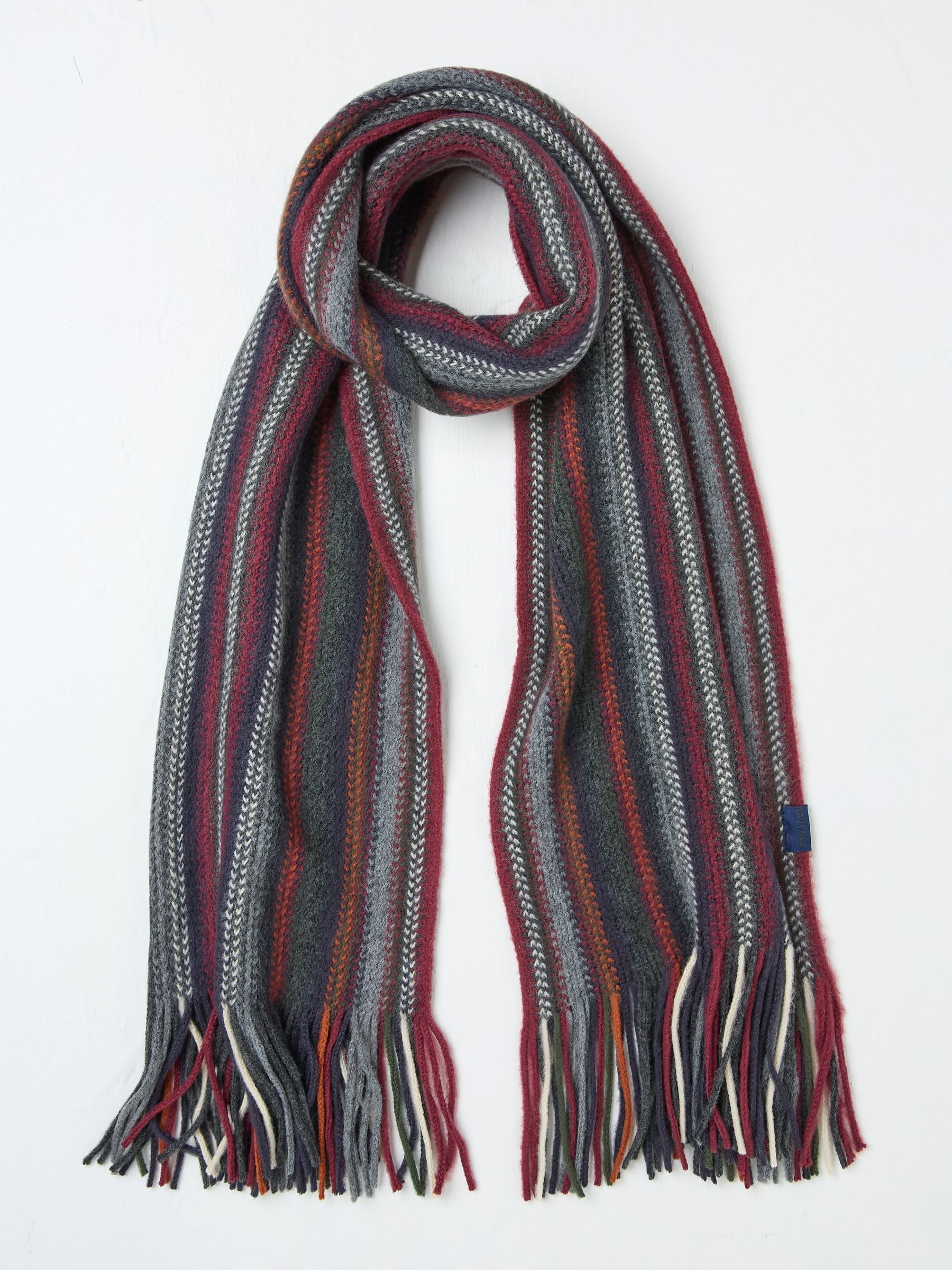 Navy Vertical Stripe Scarf - Image 1 of 2