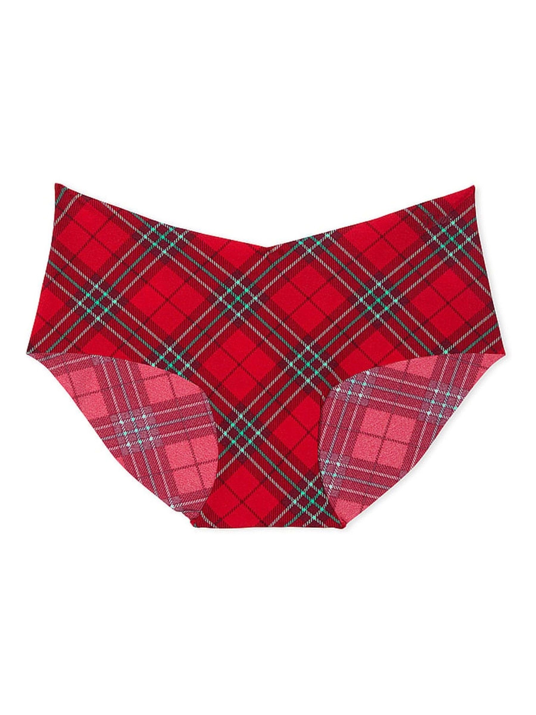 Red Vermillion Plaid Hipster Knickers - Image 3 of 3