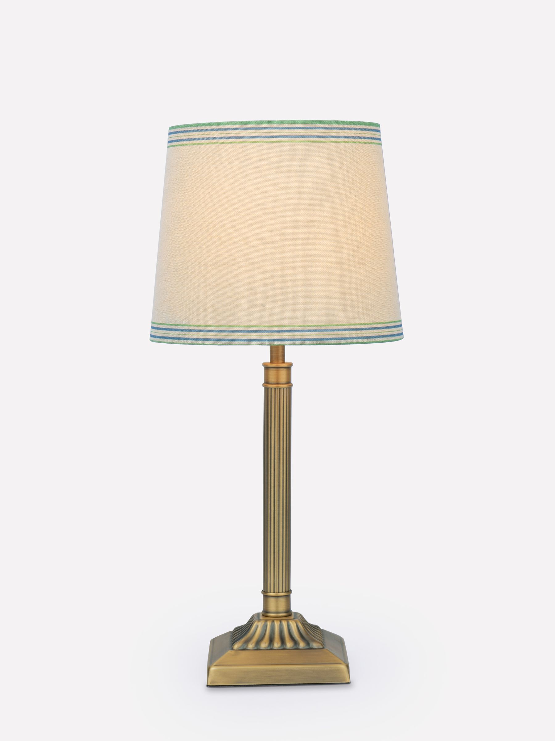 Buscot Brass Square Base Table Lamp - Image 3 of 6