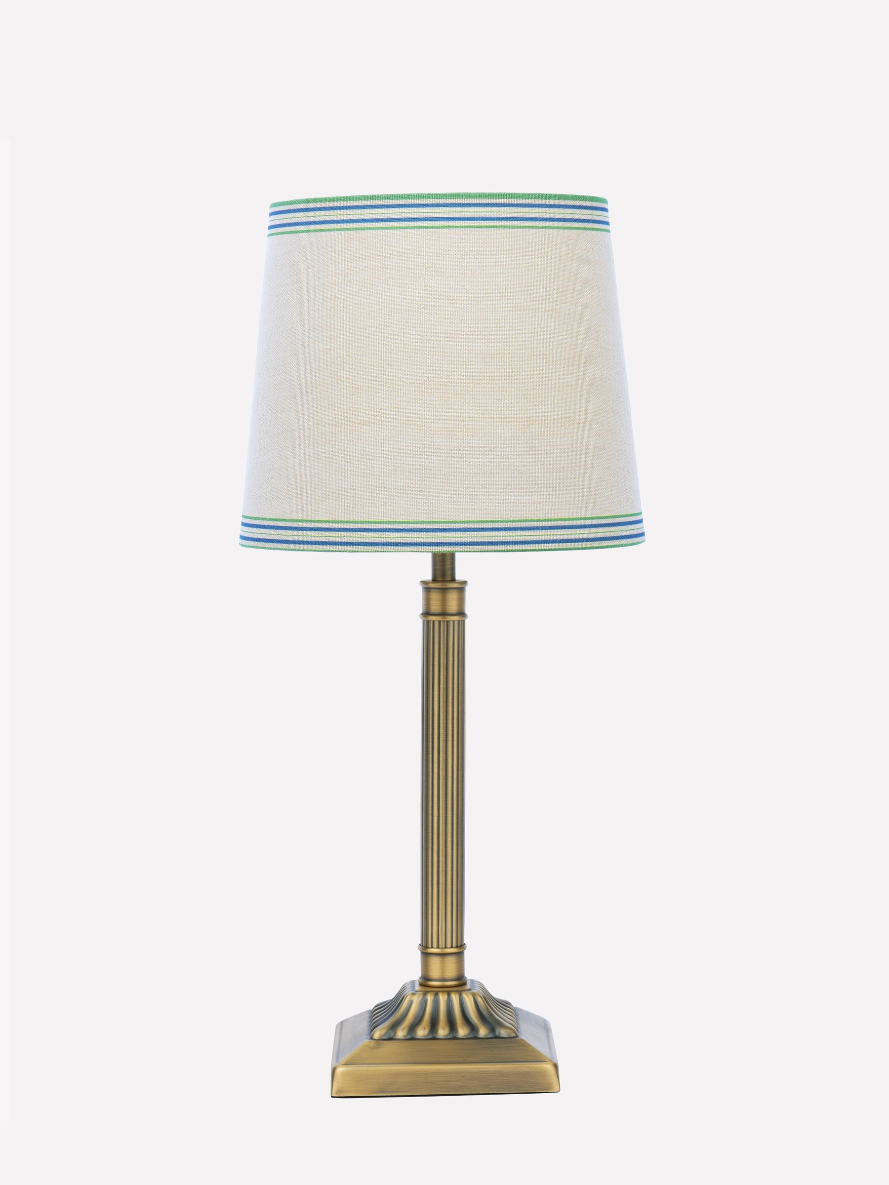 Buscot Brass Square Base Table Lamp - Image 4 of 6