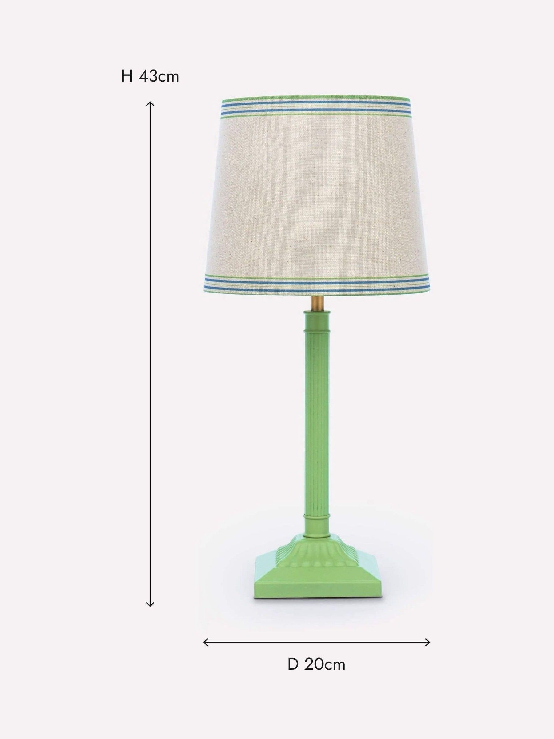 Buscot Green Square Base Table Lamp - Image 7 of 7