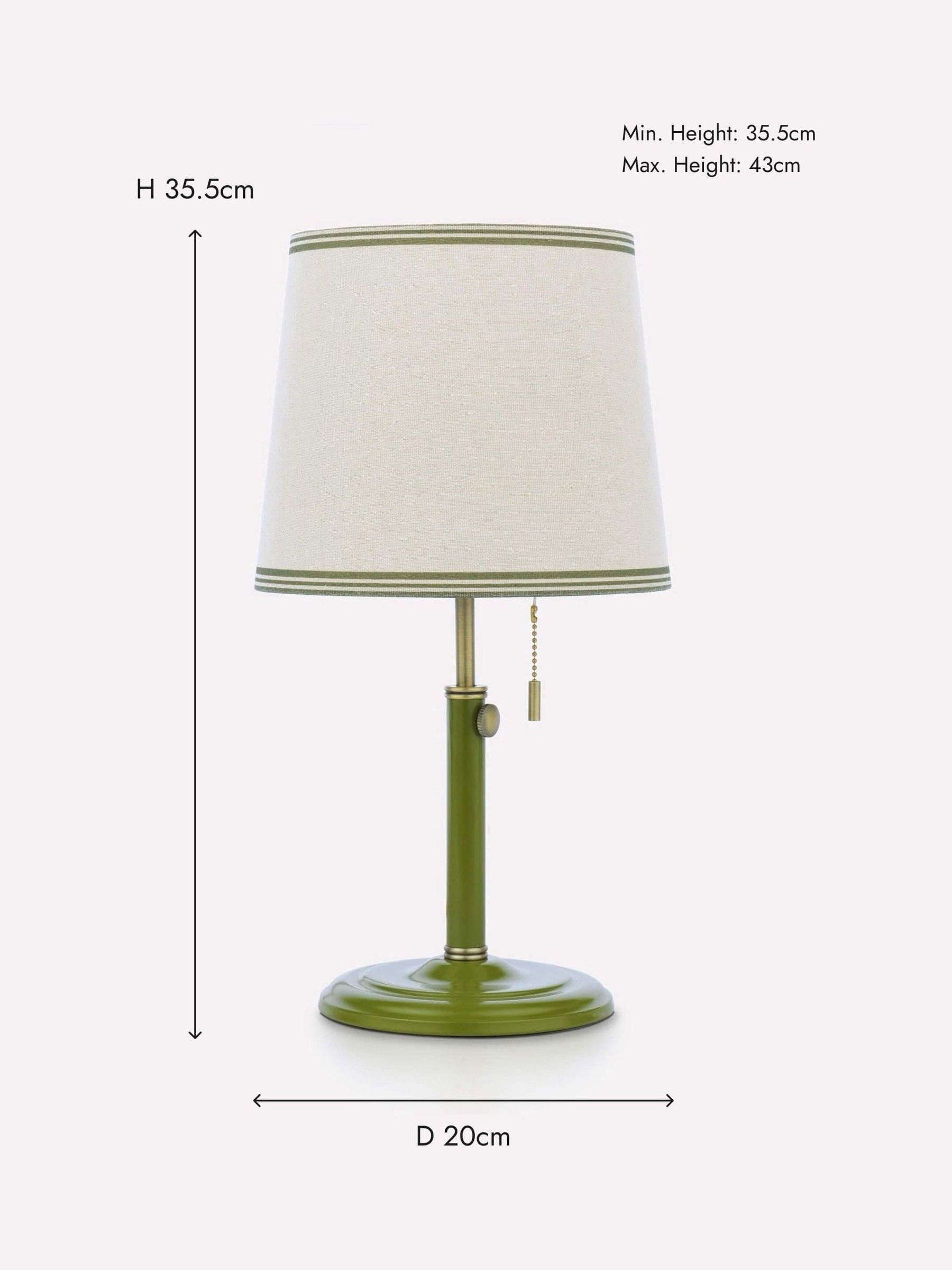 Upton Green Rise And Fall Table Lamp - Image 11 of 11