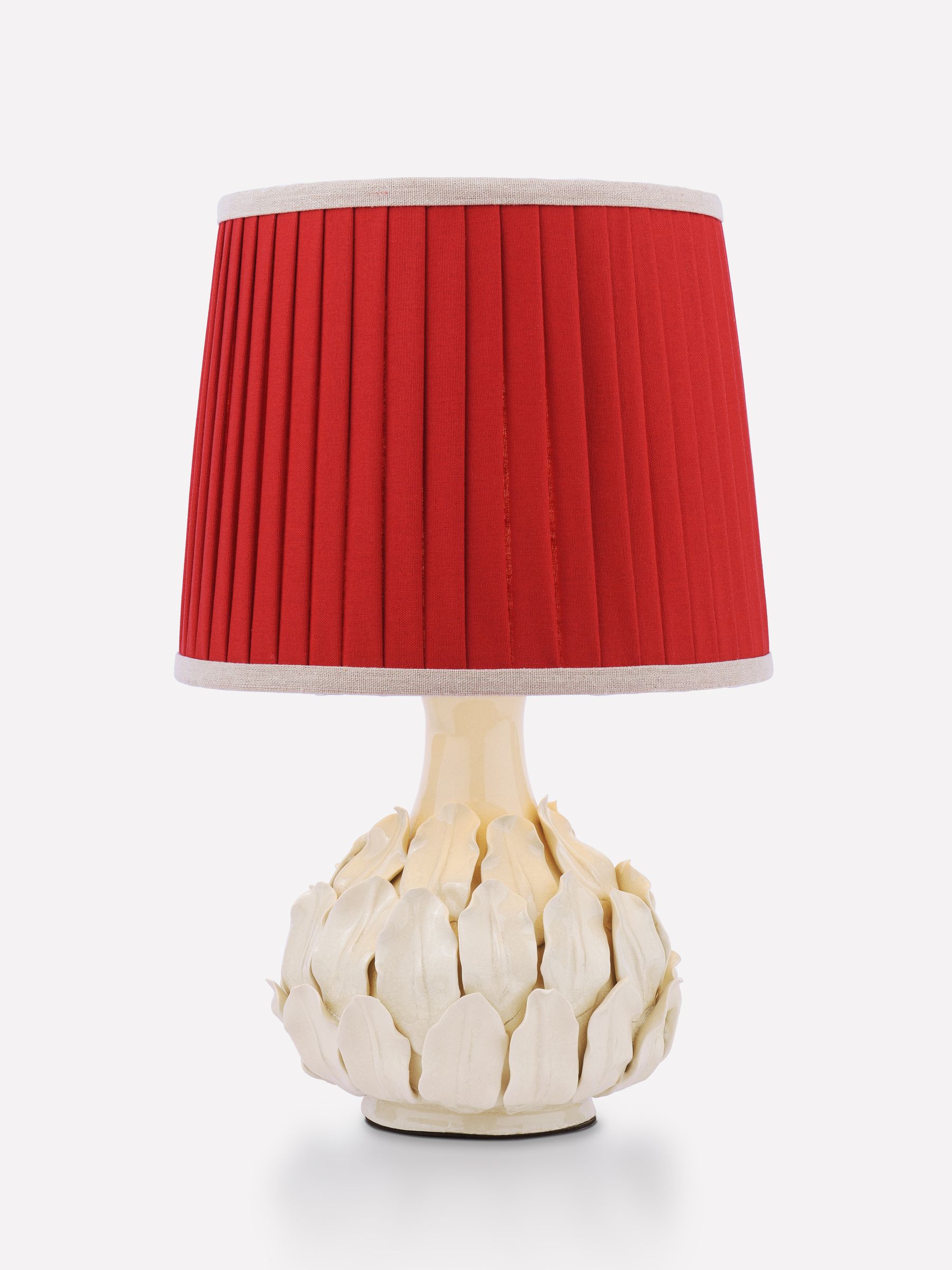 Cream Large Ceramic Table Lamp Chatsworth - Image 3 of 7
