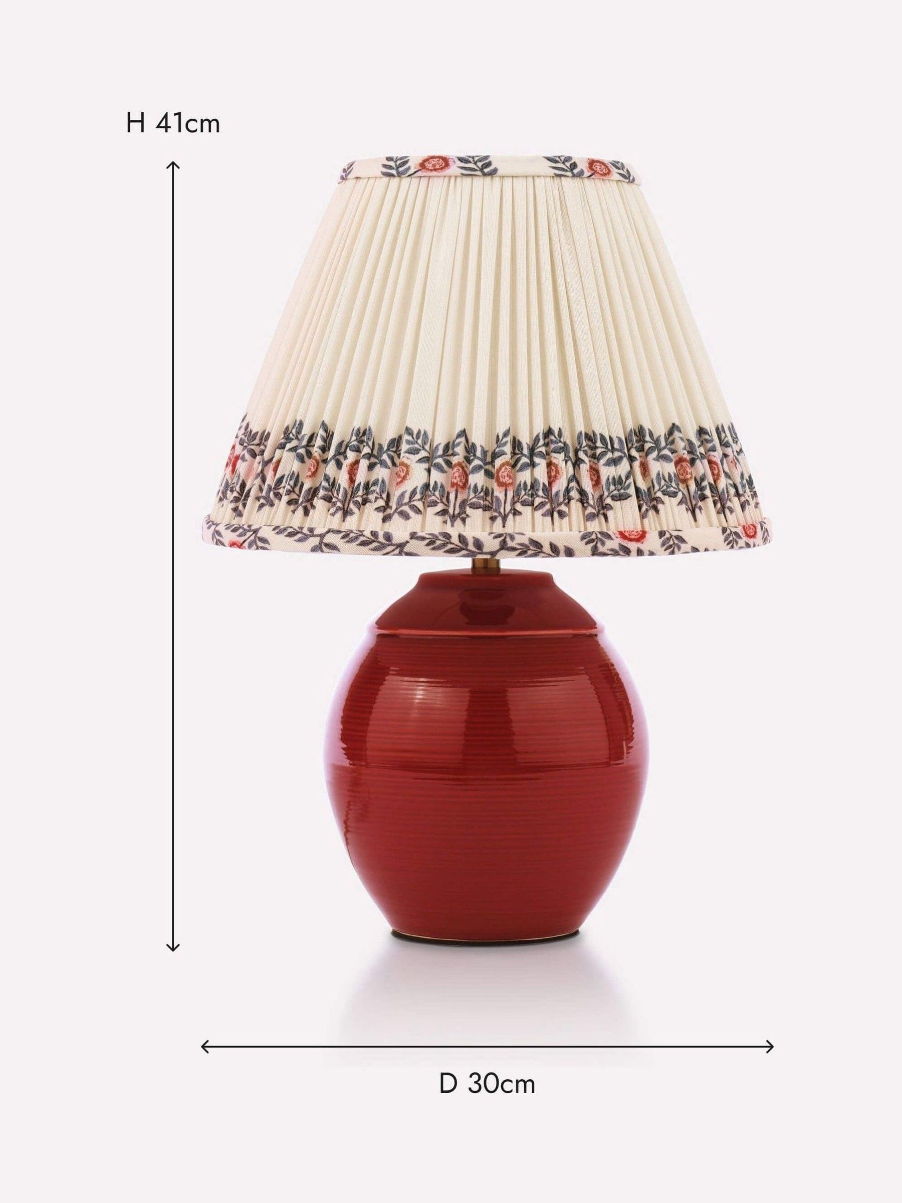 Wentworth Plum Red Table Lamp - Image 7 of 7