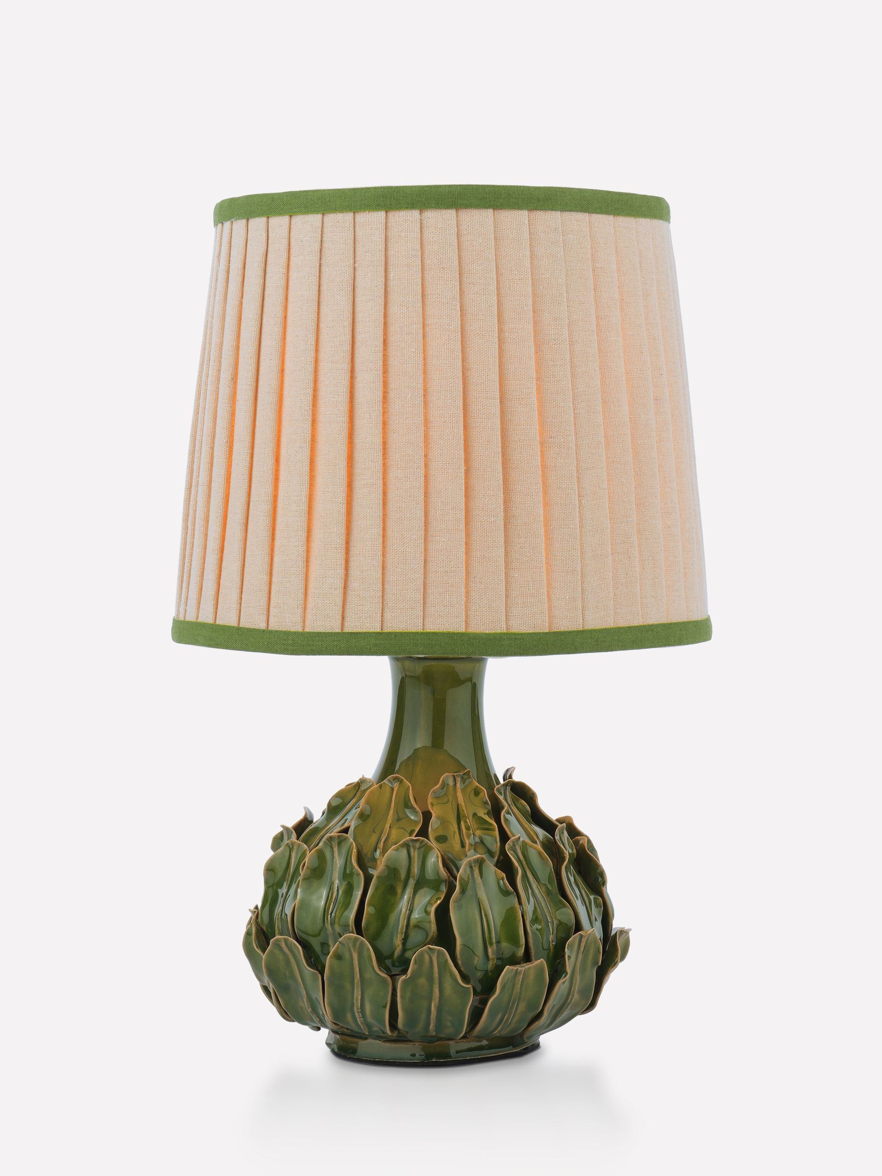 Chatsworth Green Large Large Ceramic Table Lamp - Image 3 of 6